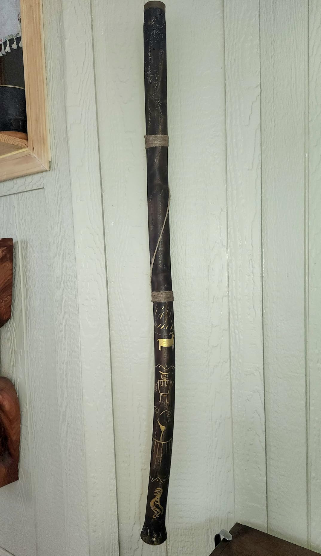 World Percussion USA Modern Didgeridoo Instrument - Hand-fired with Beeswax Mouthpiece, Durable and Lightweight, Ideal for Beginners - Key of D customer photo 1