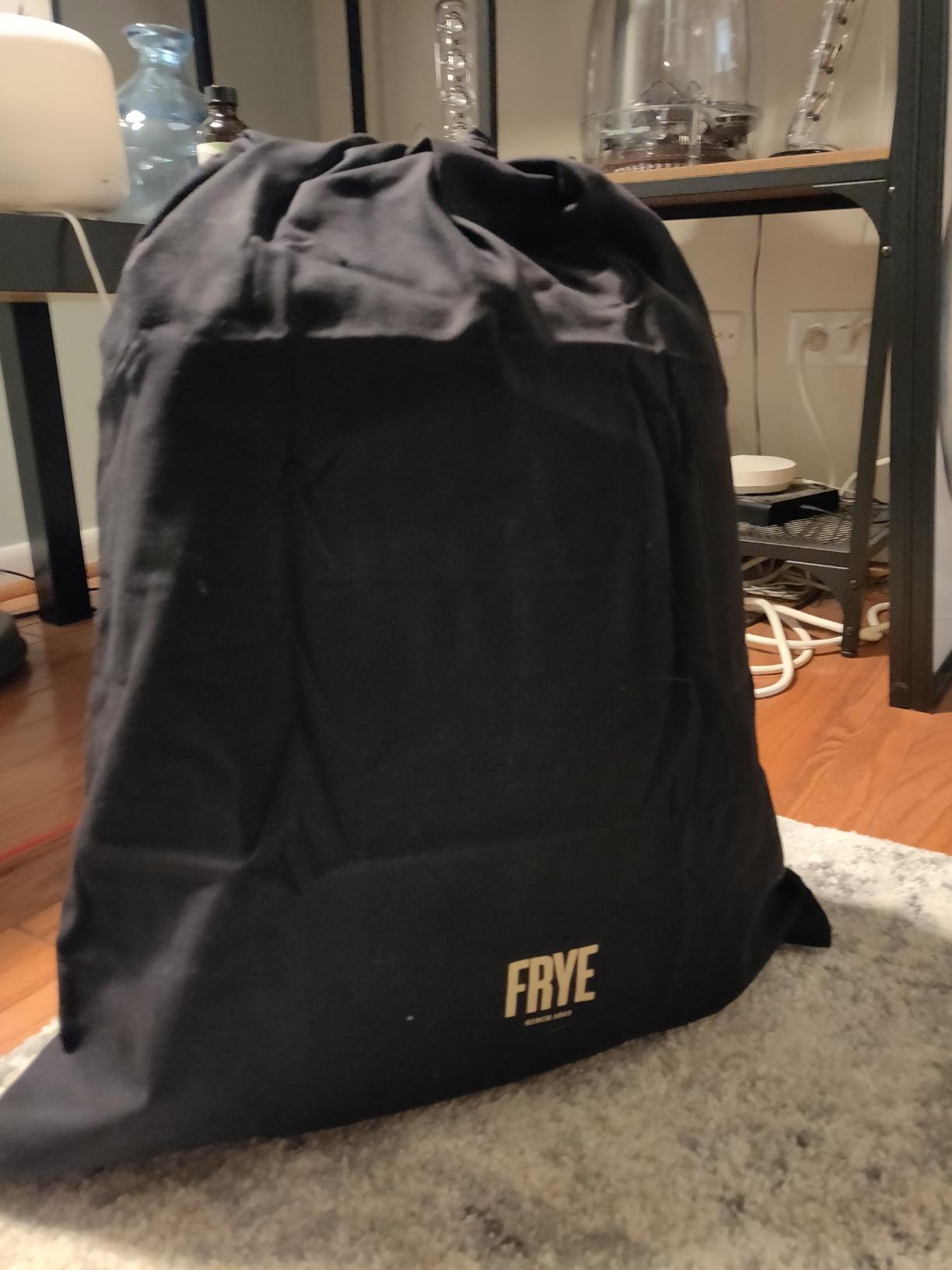 FRYE Logan Backpack Cognac Antique Pull Up customer photo 1