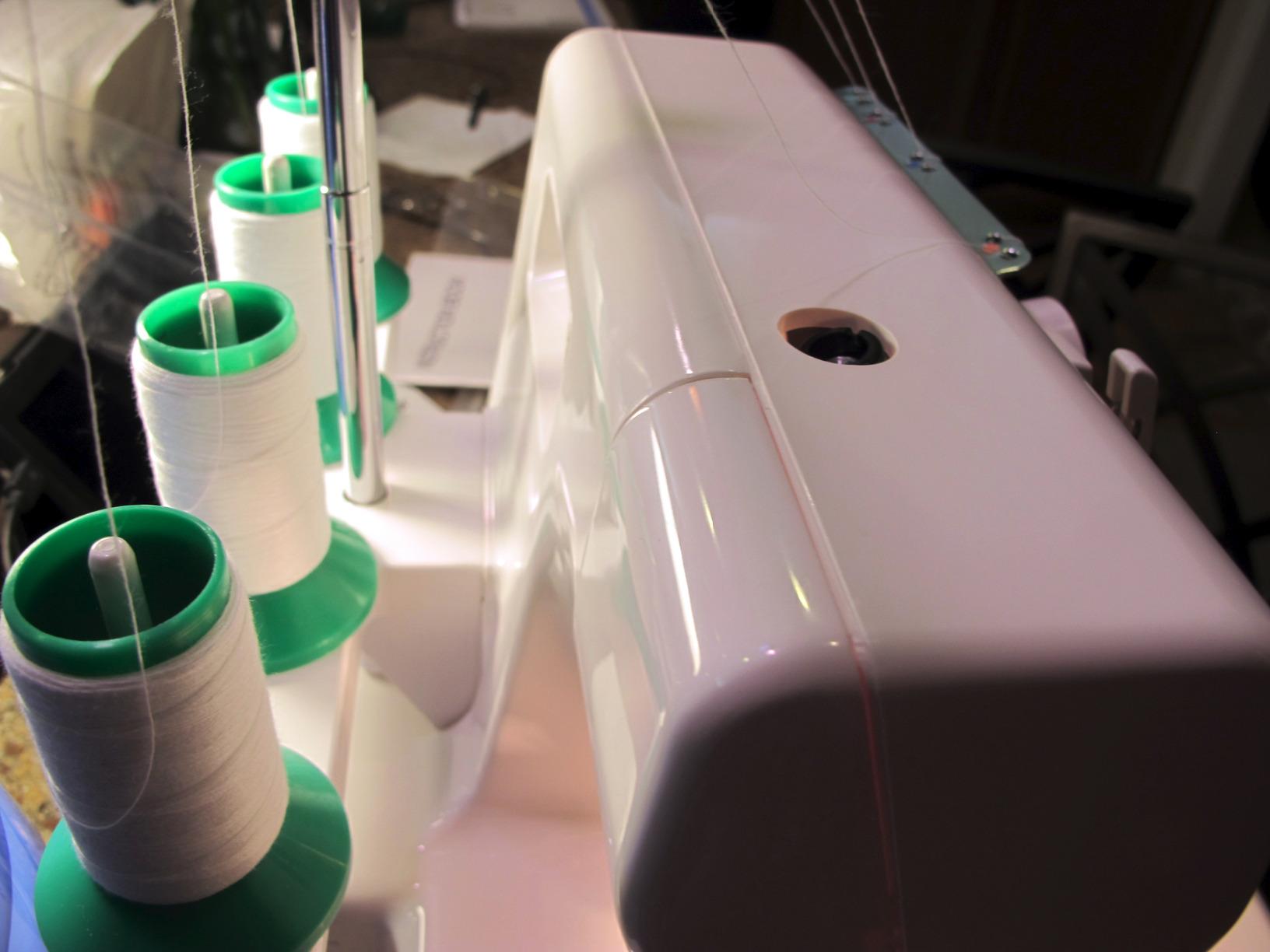 Janome 8002D Overlock Machine - 3/4 Thread Serger Sewing Machine with Differential Feed System, 1300 Stitches Per Minute customer photo 1