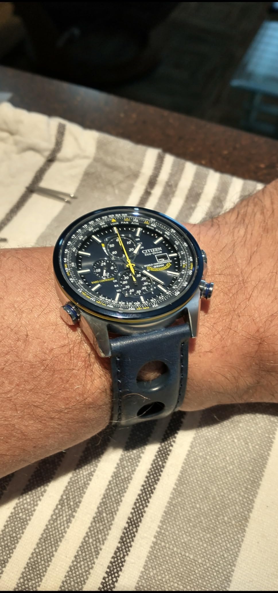 Citizen Men's Eco-Drive Sport Luxury World Chronograph Atomic Time Keeping Watch customer photo 1