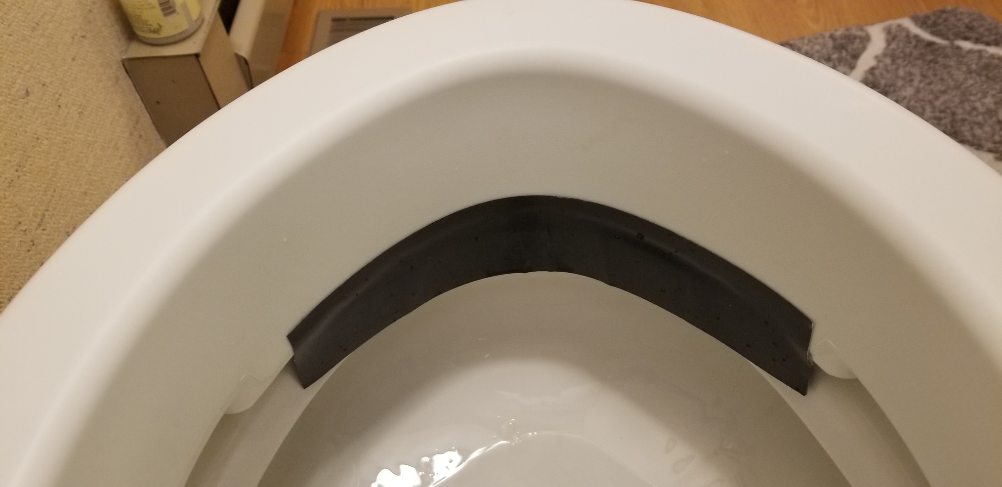 Carex Health Brands Hinged Elongated Toilet Seat Riser, Adds 3.5 Inches of Height to Toilet, 300 Pound Weight Capacity, Raised Toilet Seat, White (FGB32100 0000) customer photo 2