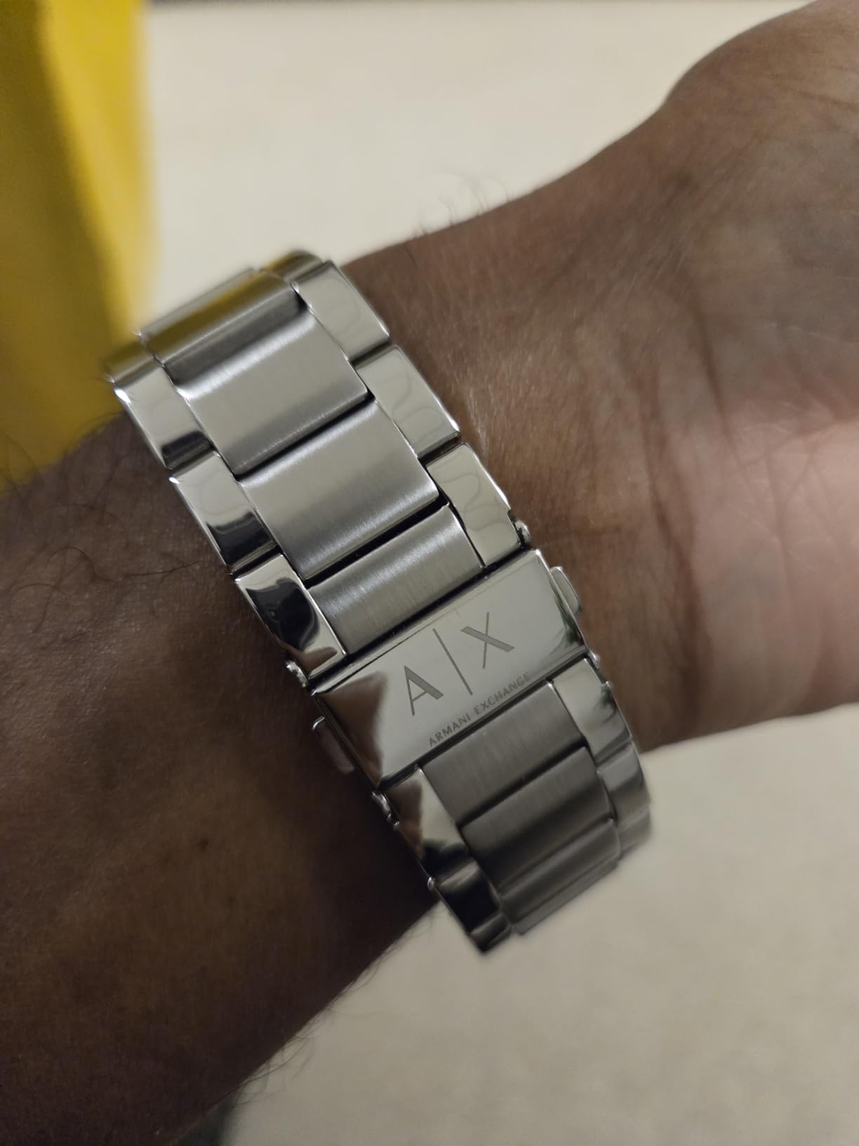 A|X Armani Exchange Men's Three-Hand Stainless Steel Watch customer photo 1