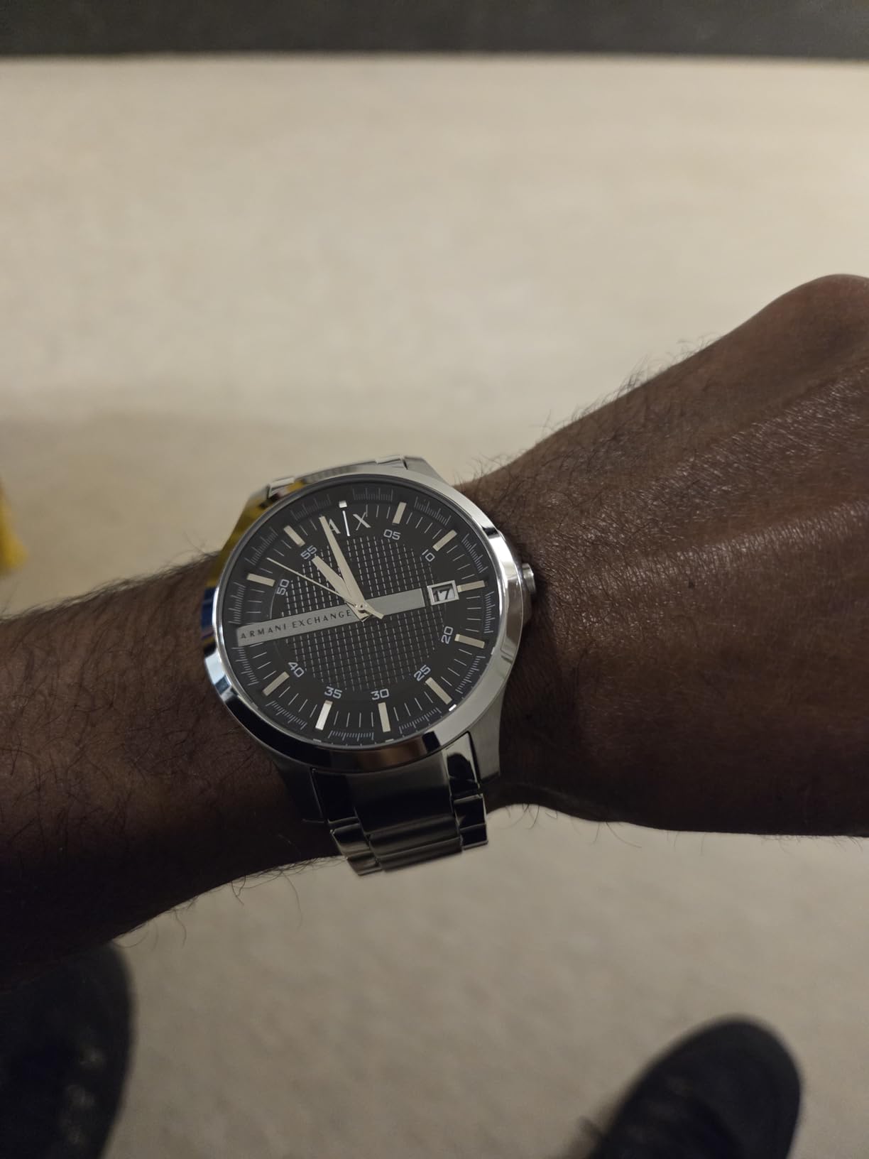 A|X Armani Exchange Men's Three-Hand Stainless Steel Watch customer photo 2