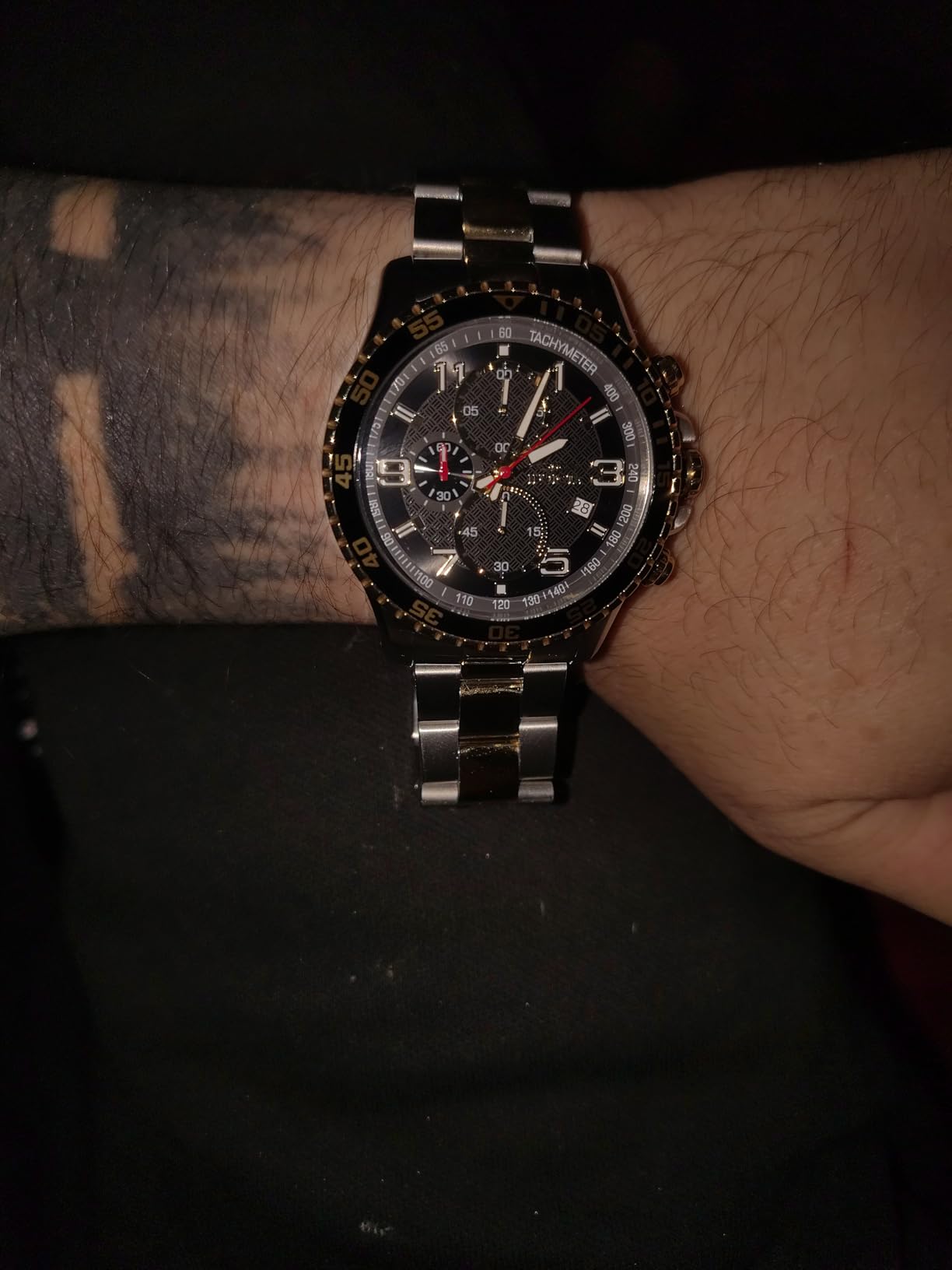 Invicta Men's Specialty Chronograph Textured Dial Stainless Steel Watch customer photo 1