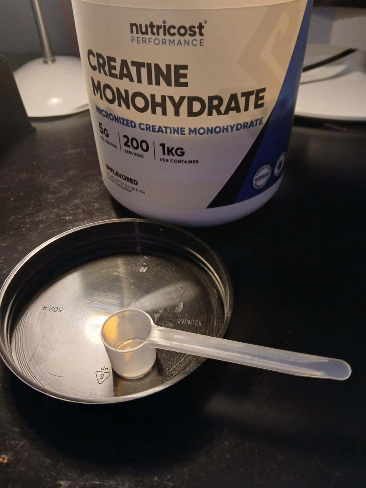 Nutricost Creatine Monohydrate Micronized Powder 500G, 5000mg Per Serv (5g) - 100 Servings customer photo 1