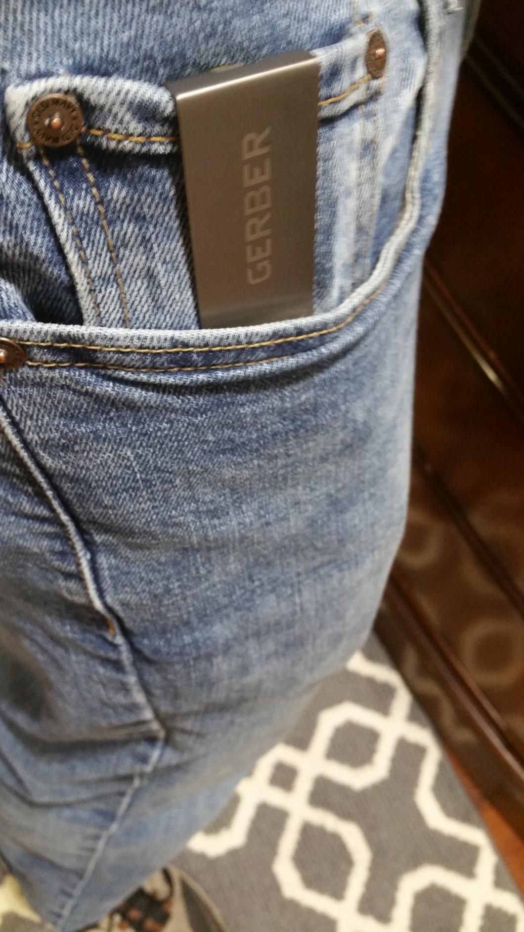 Gerber Gear Money Clip with Pocket Knife - Stainless Steel Folding Blade for Camping & Hiking & EDC - Fathers Day Dad Gifts, Gifts for Men customer photo 1