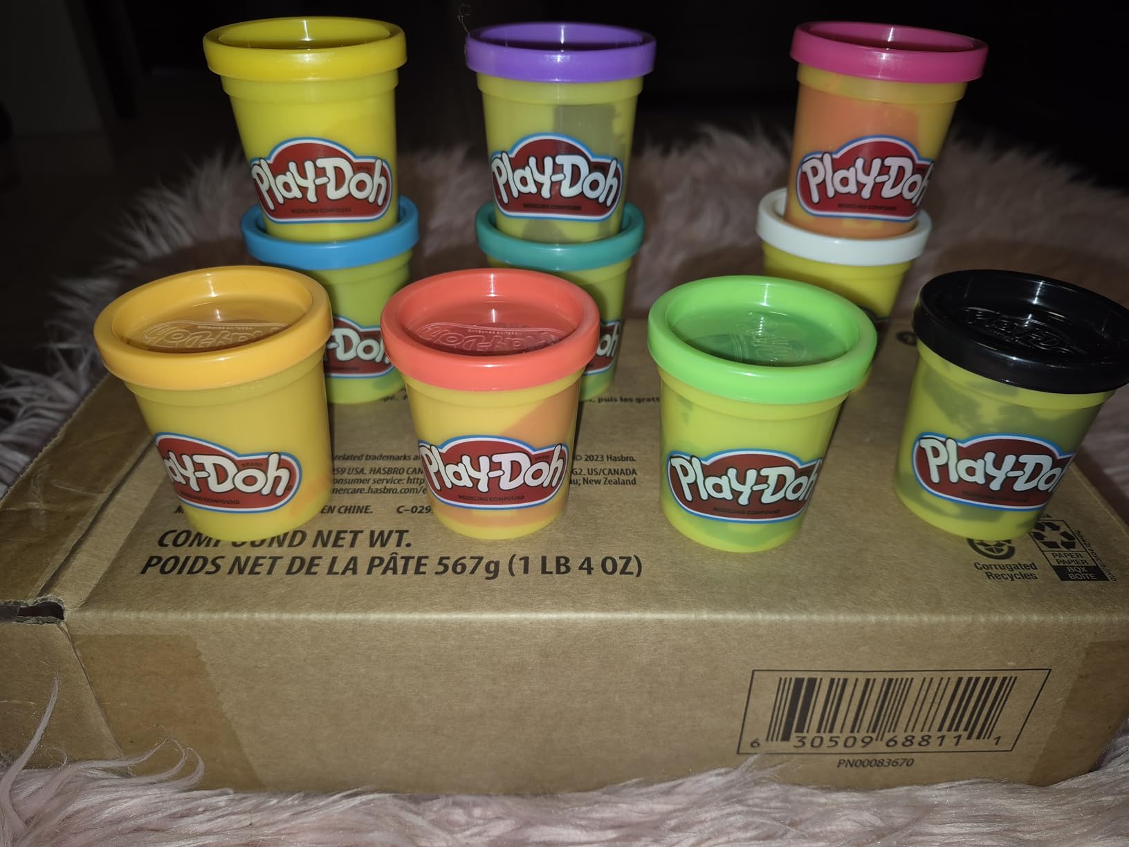 Play Doh Modeling Compound 10-Pack Case of Assorted Colors, Non-Toxic 2 oz. Cans customer photo 2