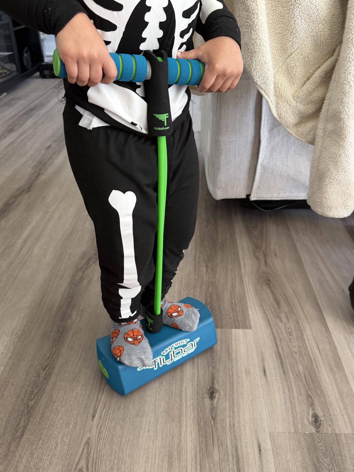 Flybar My First Foam Pogo Jumper for Kids Fun and Safe Pogo Stick, Durable Foam and Bungee Jumper for Ages 3 and up customer photo 1
