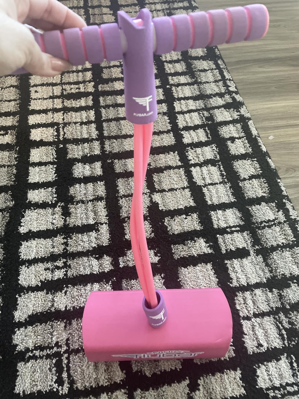 Flybar My First Foam Pogo Jumper for Kids Fun and Safe Pogo Stick, Durable Foam and Bungee Jumper for Ages 3 and up customer photo 2
