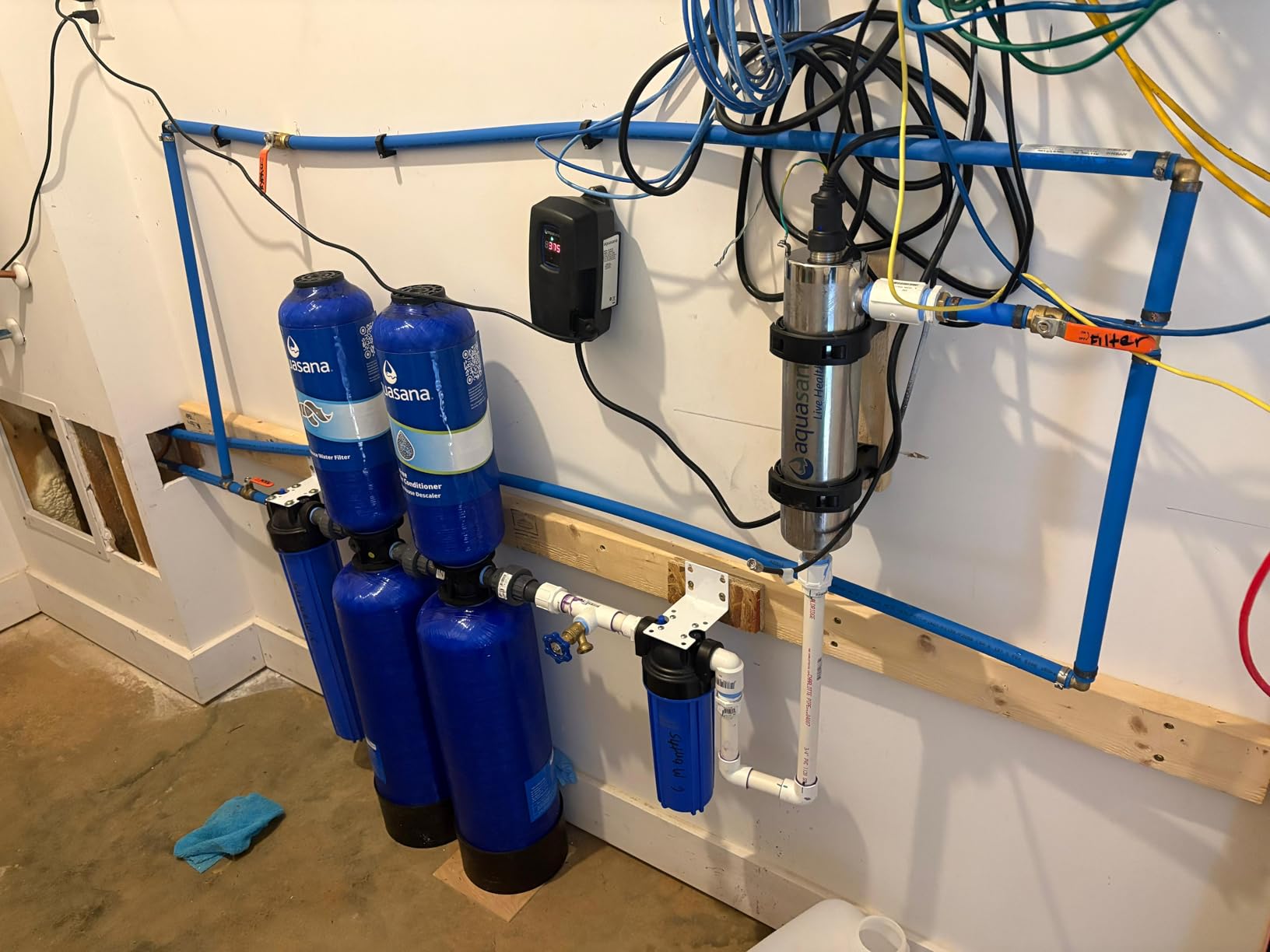 Aquasana EQ-1000-AST-UV Whole House Water Filter System | 1,000,000 Gallons | Salt-Free Softener Alternative | UV, Carbon & KDF | Tackles up to 99.99% Chlorine, Bacteria, Viruses, Cysts & Scale | EQ-1000-AST-UV customer photo 1