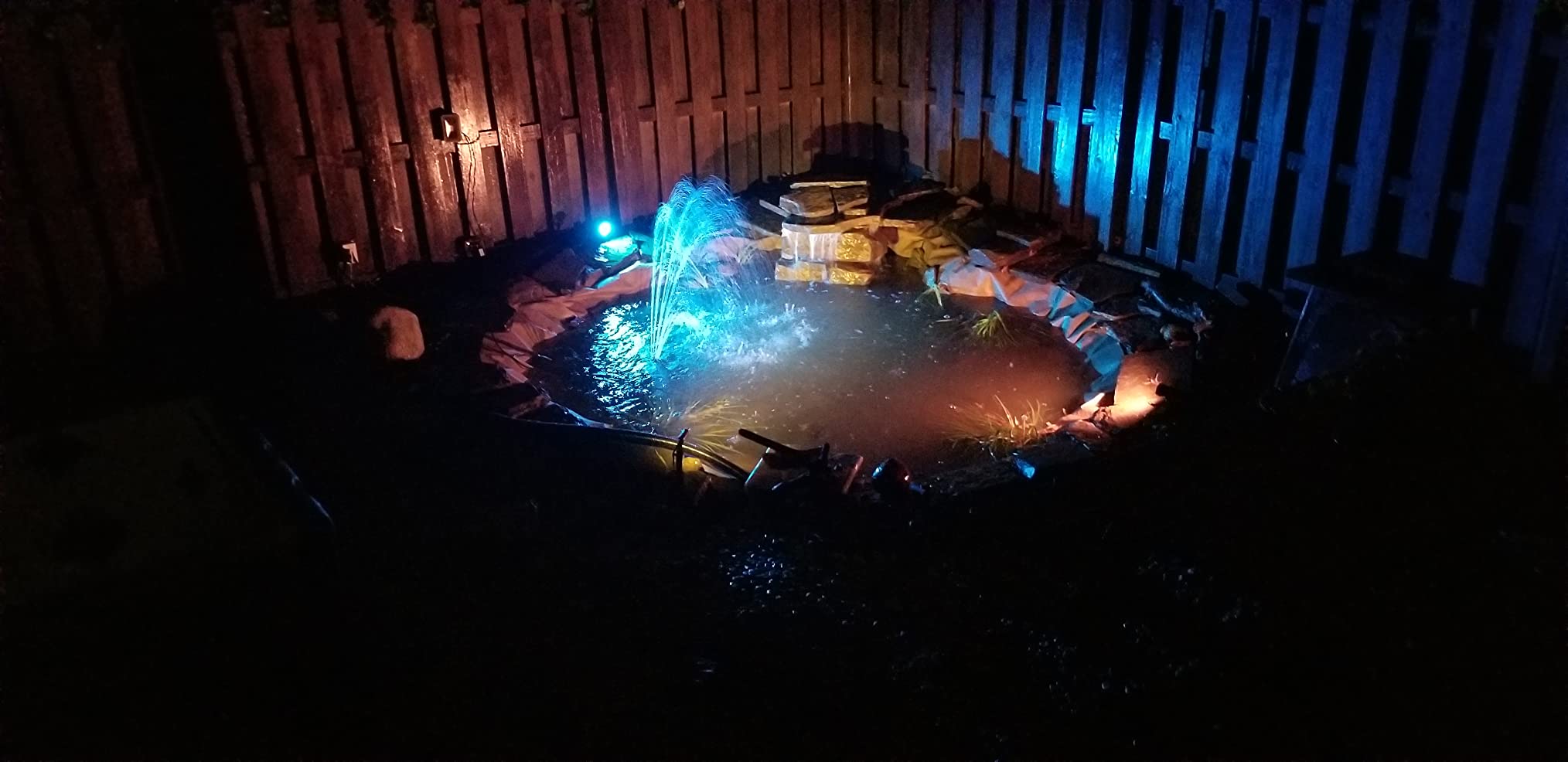 HALF OFF PONDS Simply Ponds 2,100 GPH Submersible Pump Pond Kit with 10' x 15' PVC Plastic Pond Liner for Water Garden & Koi Pond customer photo 1