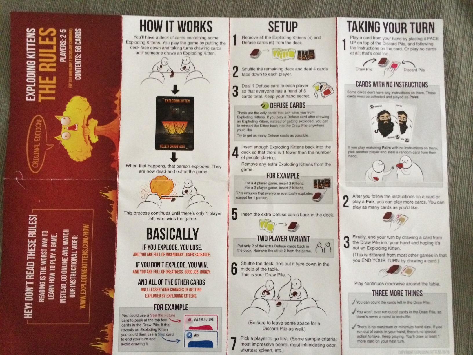 Exploding Kittens Original Edition - 2-5 Players - Ages 7+ - 15 Minutes to Play - High Stakes Card Game - Party Game, Family Game Night, Kid and Adult Card Game customer photo 2