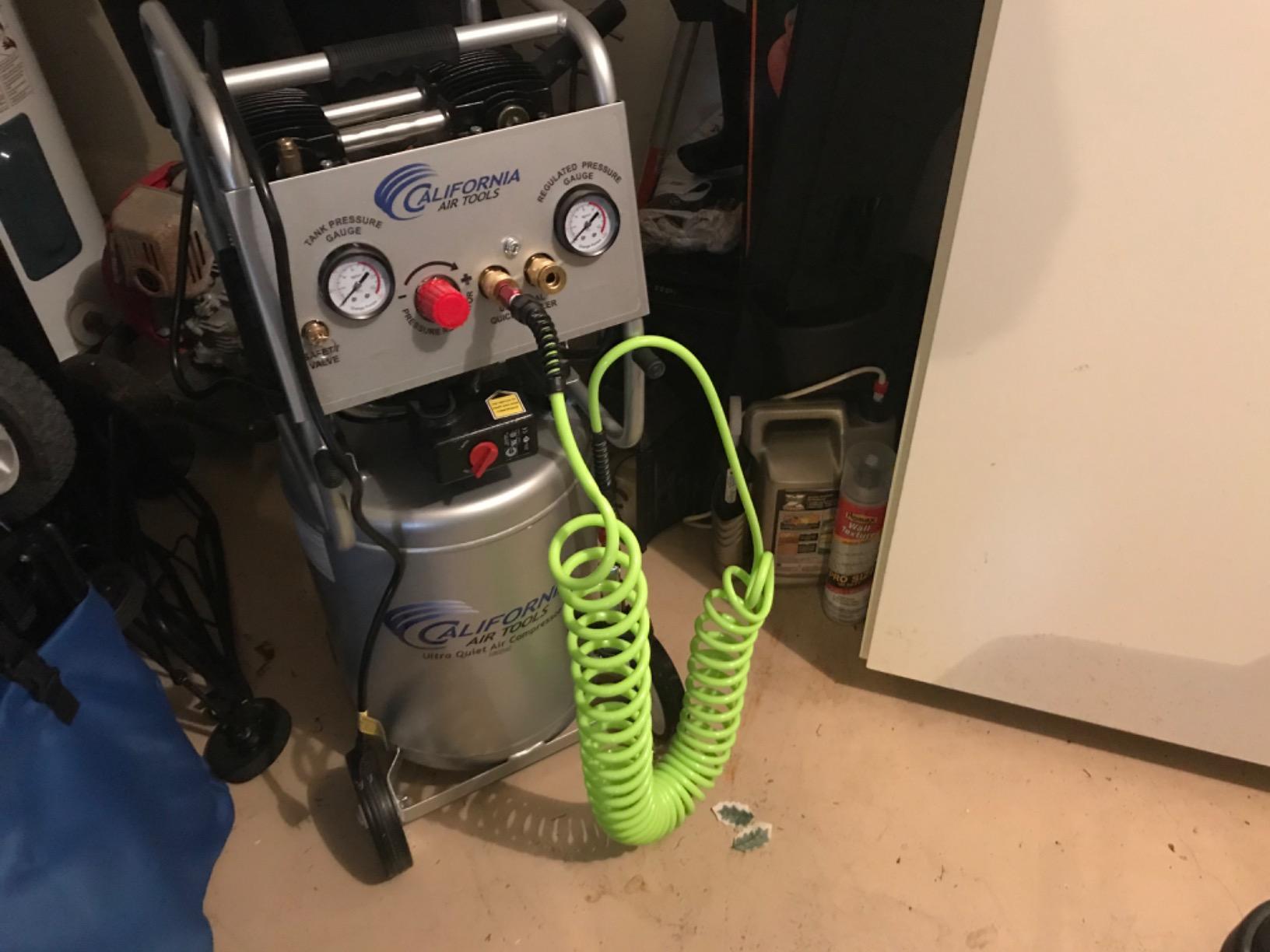 California Air Tools 10020C 2.0 HP Ultra Quiet and Oil-Free Air Compressor, 10 Gallon Steel Tank with Wheels, 70 dBA customer photo 1