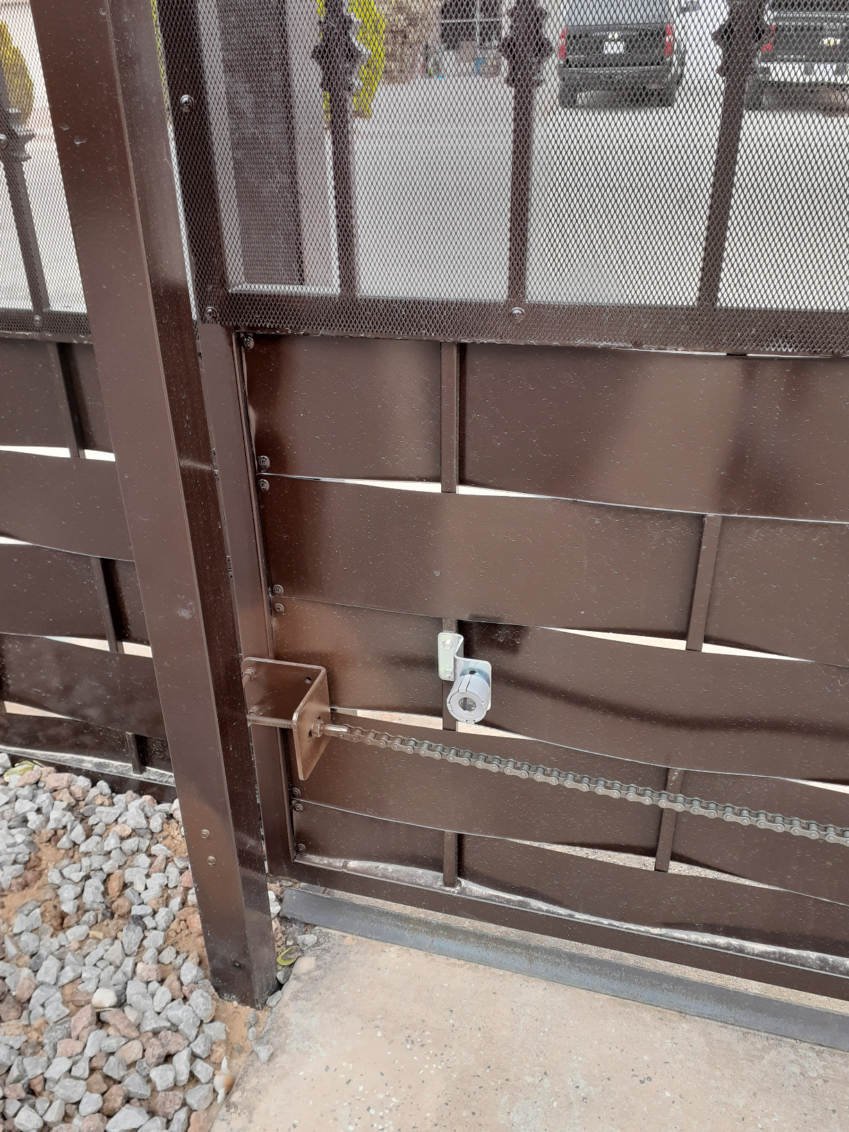 CO-Z 1400 lb Sliding Gate Opener Kit for Gates Up to 40 ft, Automatic Chain Drive Gate Motor with 2 Remote Controls & 20 ft #41 Roller Chain, 110V 280W Electric Driveway Gate Operator customer photo 1