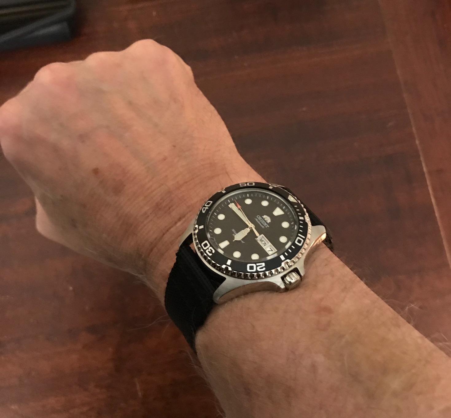 Orient AA02 Diver | Automatic/Hand-Winding Movement | 41.5 mm Diver Style Watch | 200 m Water Resistance | Stainless Steel Case customer photo 1
