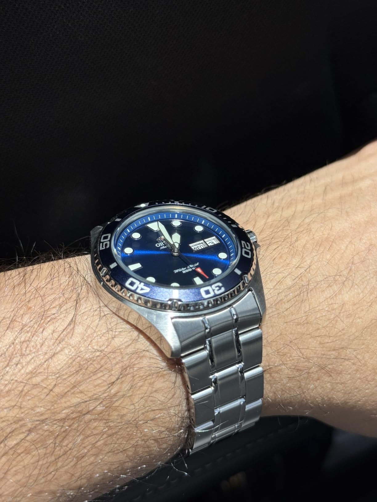 Orient AA02 Diver | Automatic/Hand-Winding Movement | 41.5 mm Diver Style Watch | 200 m Water Resistance | Stainless Steel Case customer photo 2