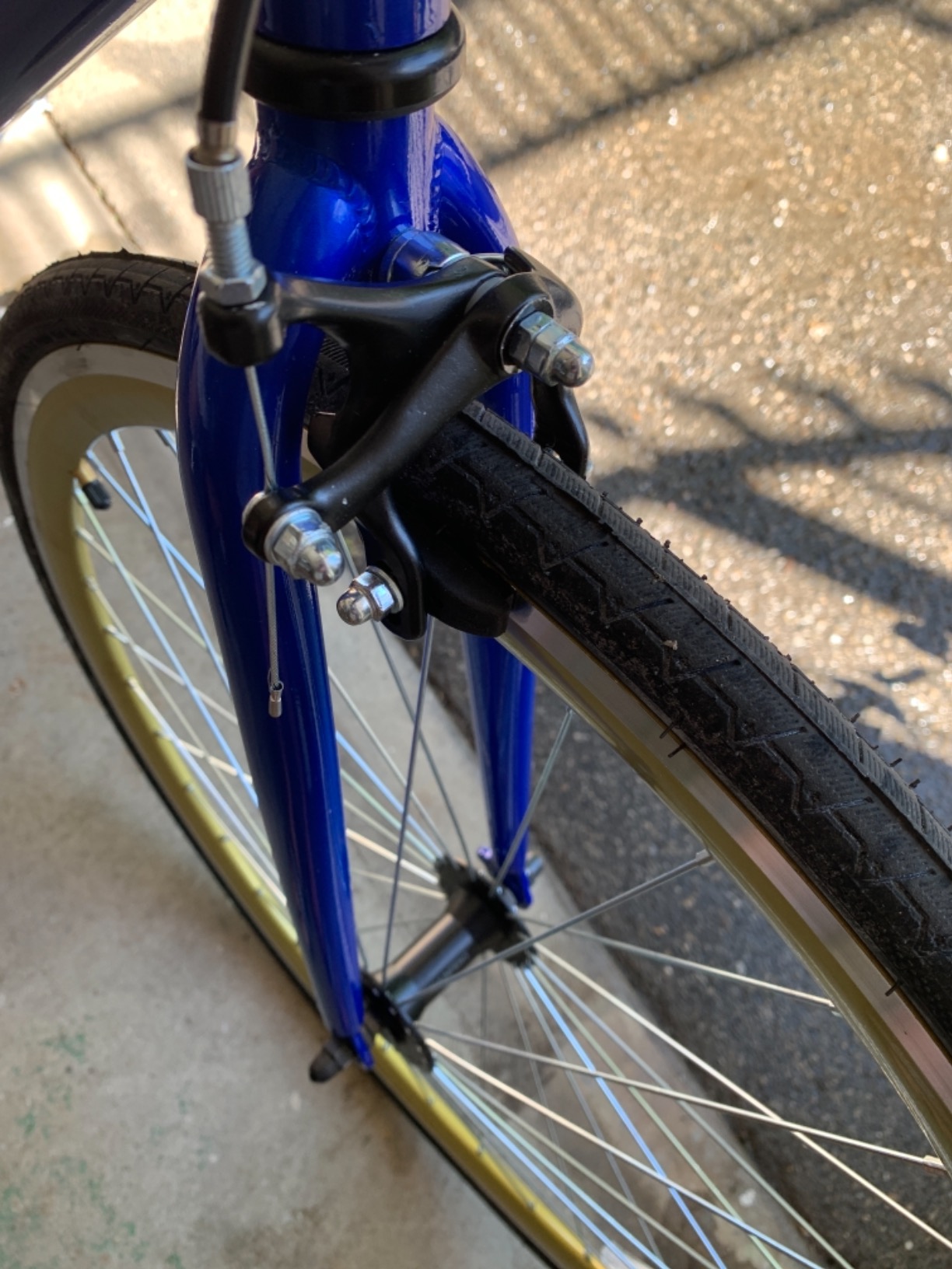 Schwinn Kedzie Single-Speed Fixie Road Bike, Lightweight Frame for City Riding, 28 inches, Blue customer photo 2