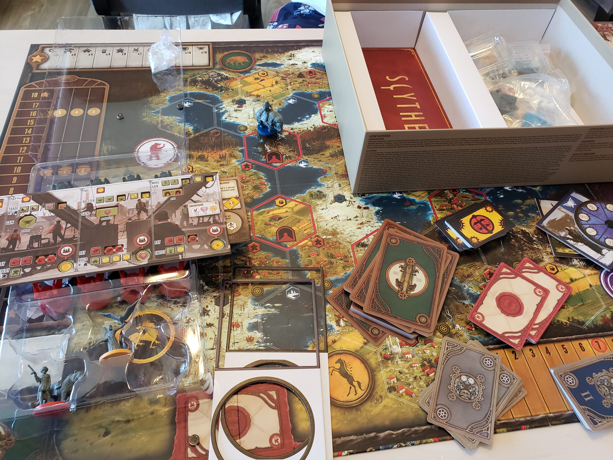 Stonemaier Games: Scythe (Base Game) by Jamey Stegmaier | an Engine-Building, Area Control Strategy Board Game with Mechs, Set in Dieselpunk 1920+ Europe for Adults and Family | 1-5 Players, 115 Mins customer photo 1