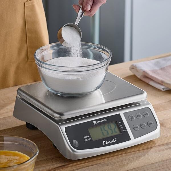 San Jamar Digital Food Scale, Battery Operated with 66 Pound Capacity for Cooking, Baking, Meal Prep, Diet Tracking, Stainless Steel, Silver customer photo 1