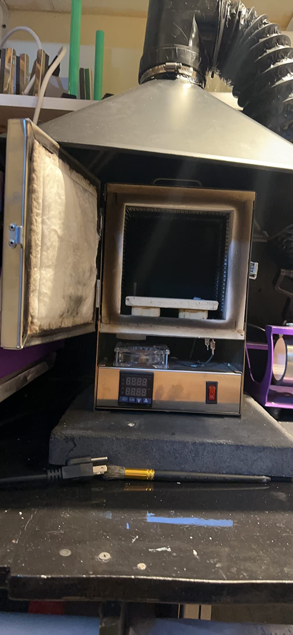 RapidFire Pro-L Electric Kiln Furnace-2200F 10 Min Melt Gold - Programmable Controller customer photo 2