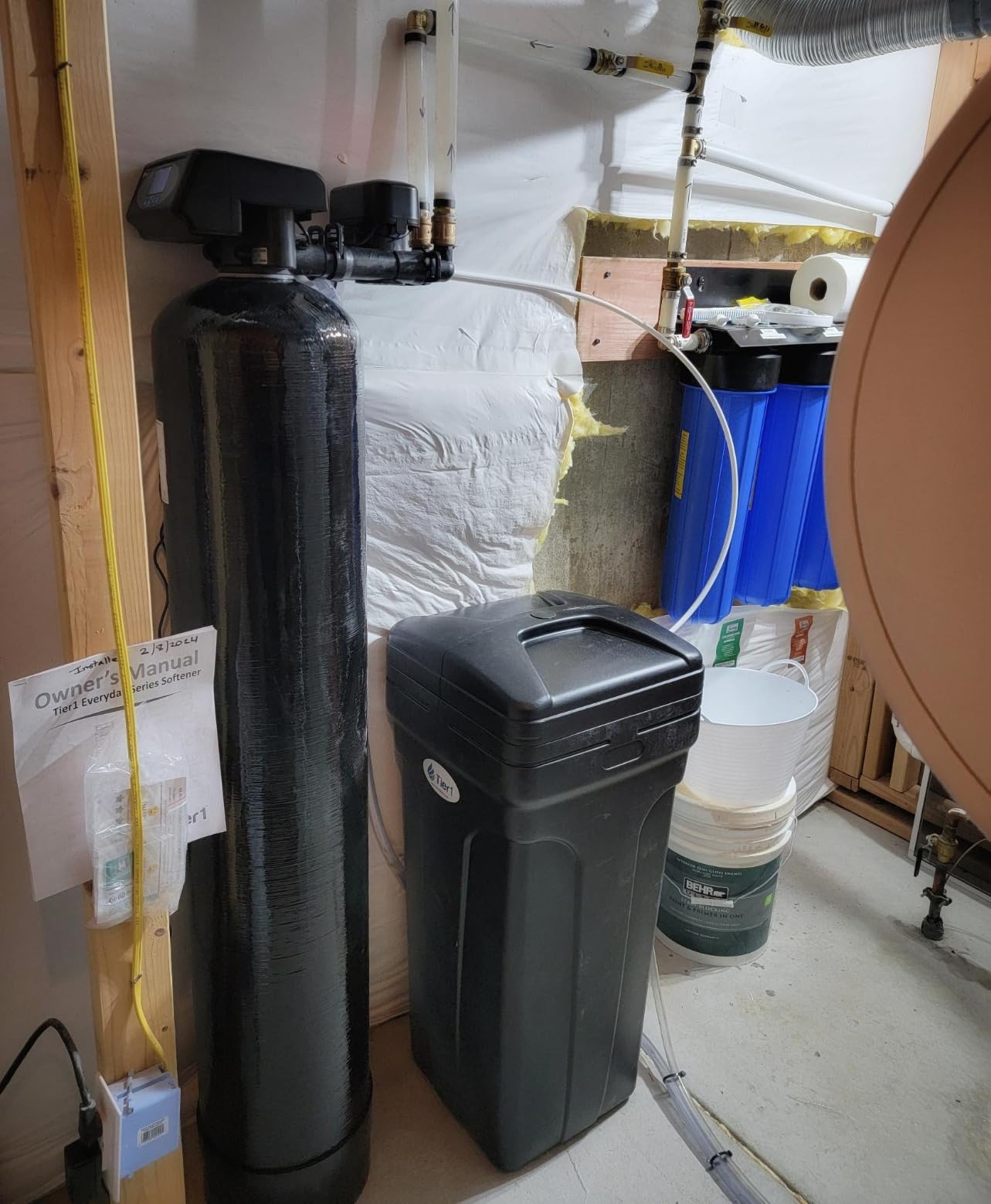 Tier1 Whole House Water Softener System 48,000 Grain for 4-5 Bathroom Homes | Ceramic Valve Technology | 1.5 Cu Ft High Capacity Resin Tank | Metered Regeneration | Salt-Based Softener customer photo 2