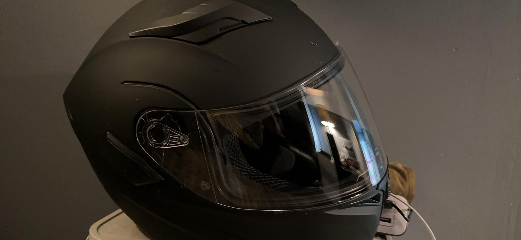 1Storm Motorcycle Modular Full Face Helmet Bike Flip up Dual Visor Sun Shield: HB89 customer photo 1