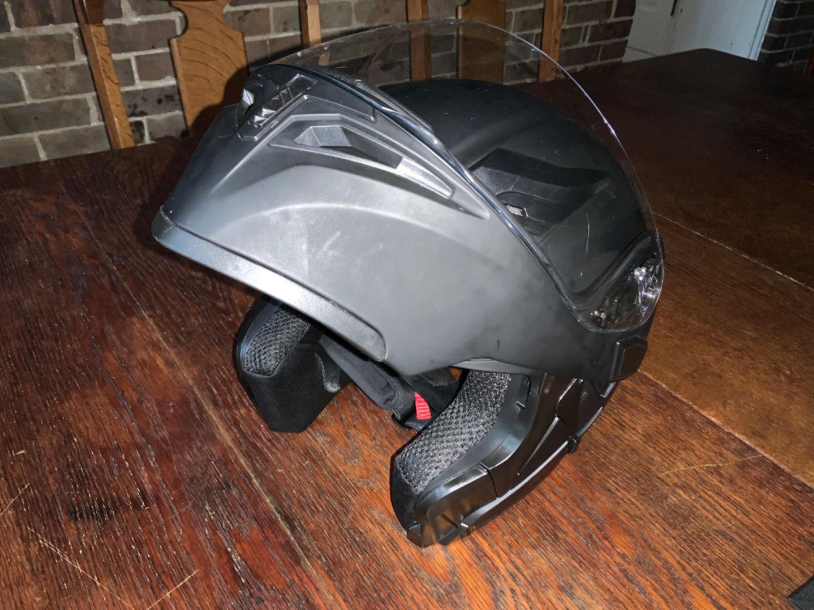 1Storm Motorcycle Modular Full Face Helmet Bike Flip up Dual Visor Sun Shield: HB89 customer photo 2