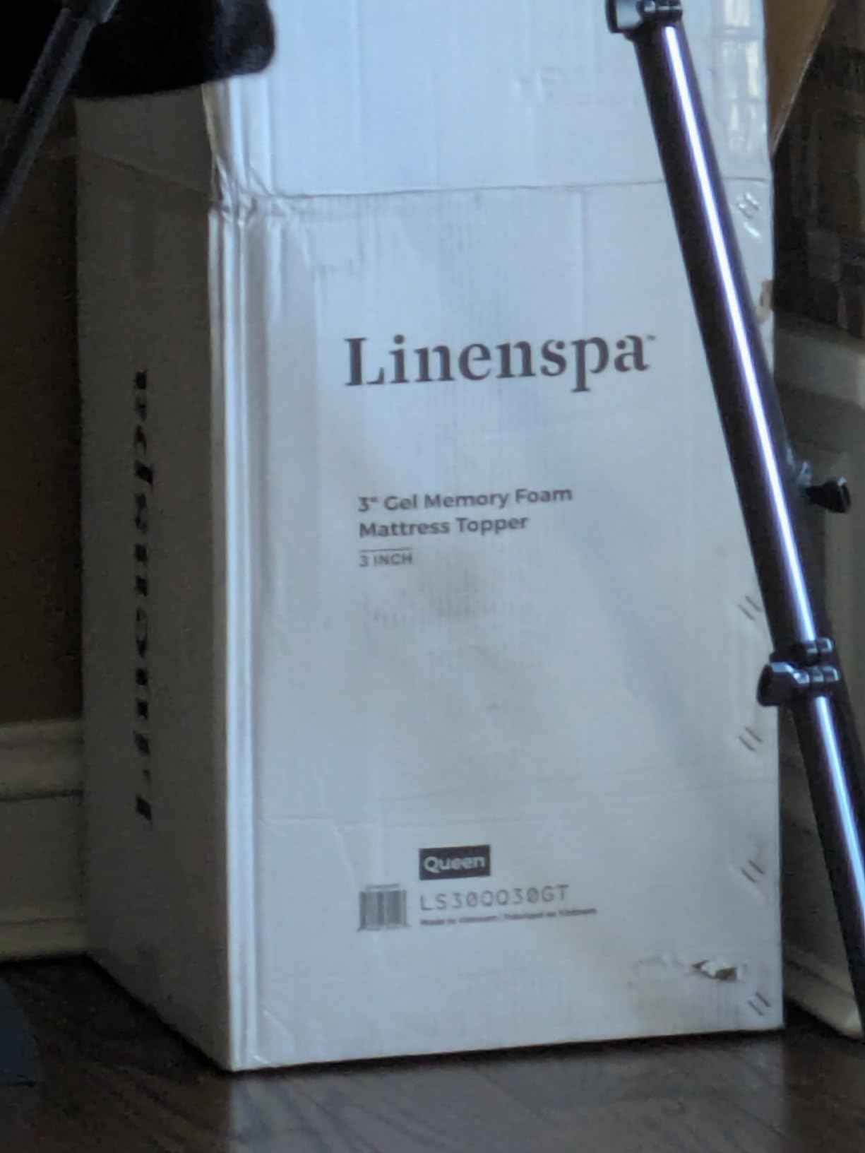 Linenspa Memory Foam Mattress Topper, Queen Size - 2 Inch Gel Infused Memory Foam - Plush Feel - Cooling and Pressure Relieving - CertiPUR Certified customer photo 1
