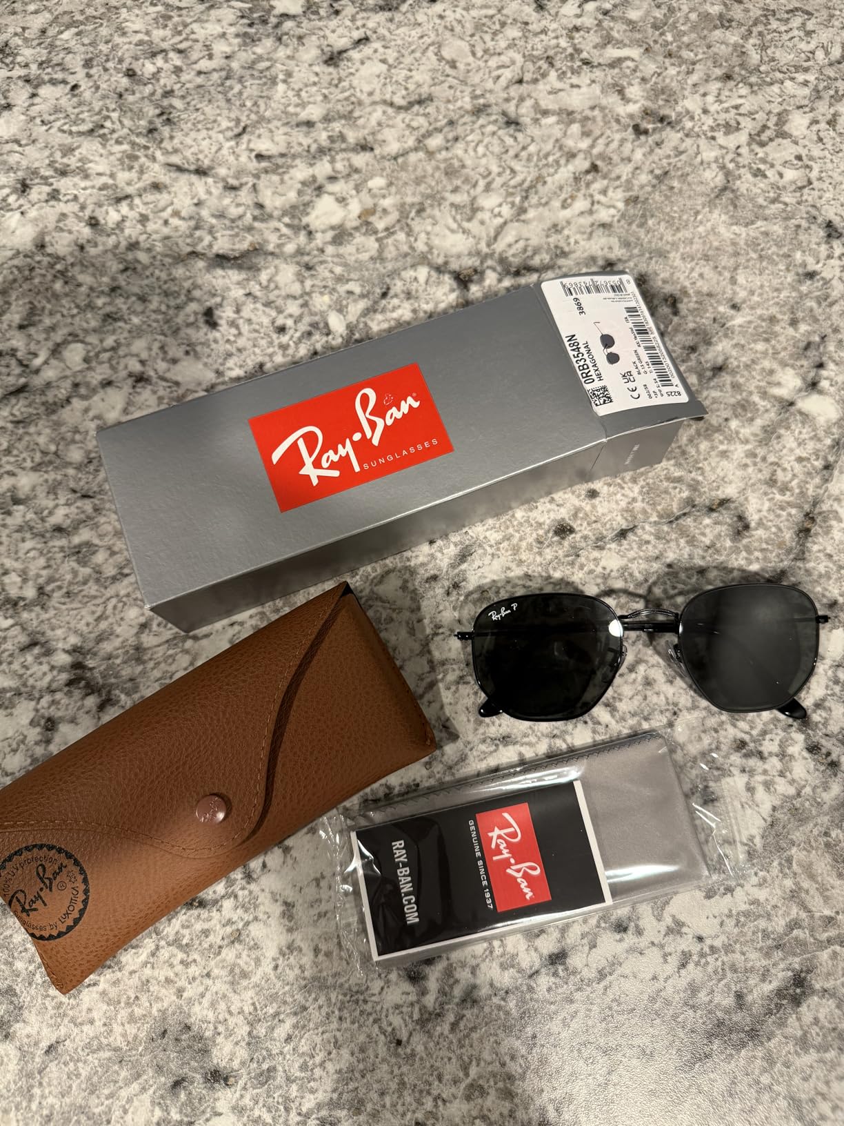 Ray-Ban RB3548N Hexagonal Flat Lens Hexagonal Sunglasses customer photo 2