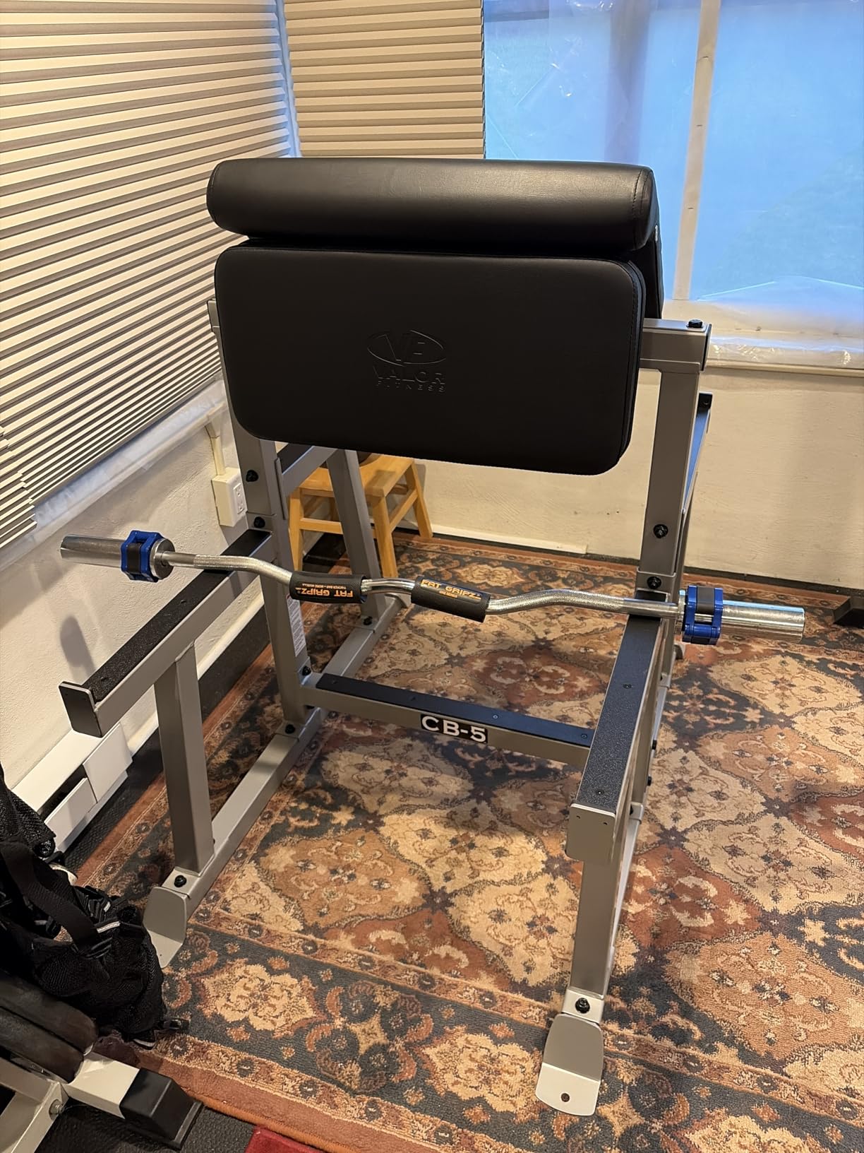 Valor Fitness Preacher Curl Bench - Adjustable Curling Machines Sit or Stand for Upper Body Home Gym Biceps Workout customer photo 1