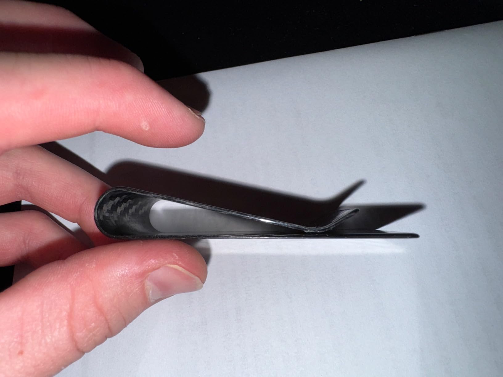 Carbon Fiber Money Clip Front Pocket Wallet Minimalist Wallet Slim Wallet Credit Card Holder customer photo 2
