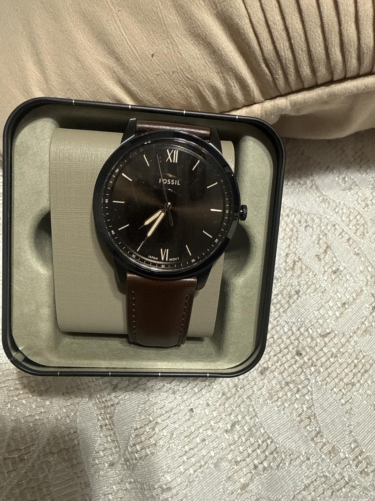 Fossil Men's Minimalist Quartz Stainless Steel Three-Hand Watch customer photo 1