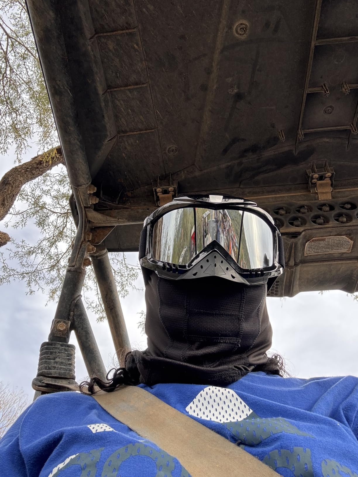 Motorcycle Goggles Dirt Bike Goggles Grip For Helmet Anti UV Windproof Dustproof Anti Fog Glasses for ATV Off Road Racing with Cool Look Headwear Silver Lens 2 in 1 customer photo 1