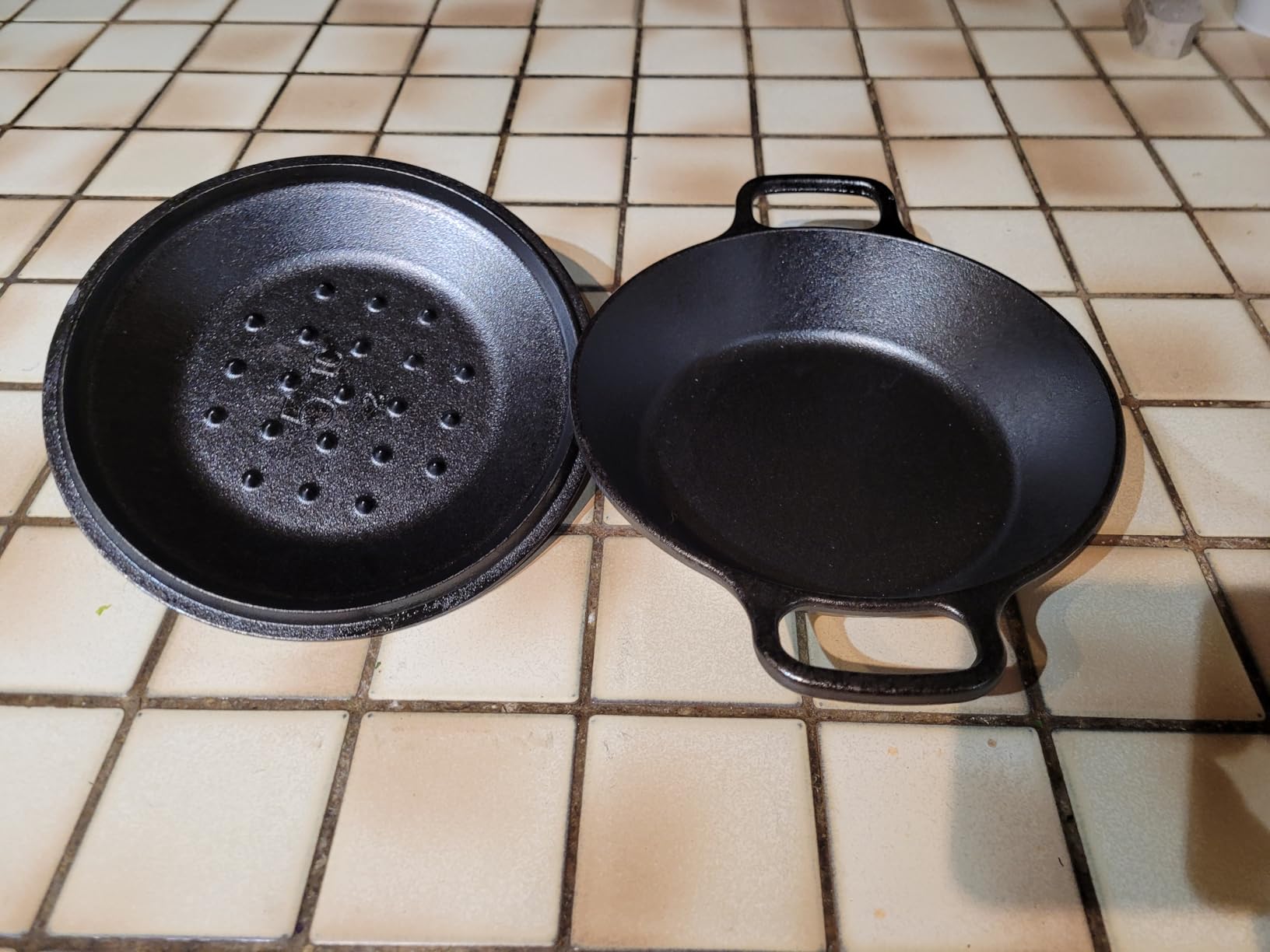 Lodge 10.25 Inch Pre-Seasoned Cast Iron Skillet - Dual Assist Handles - Use in the Oven, on the Stove, on the Grill, or Over a Campfire customer photo 1