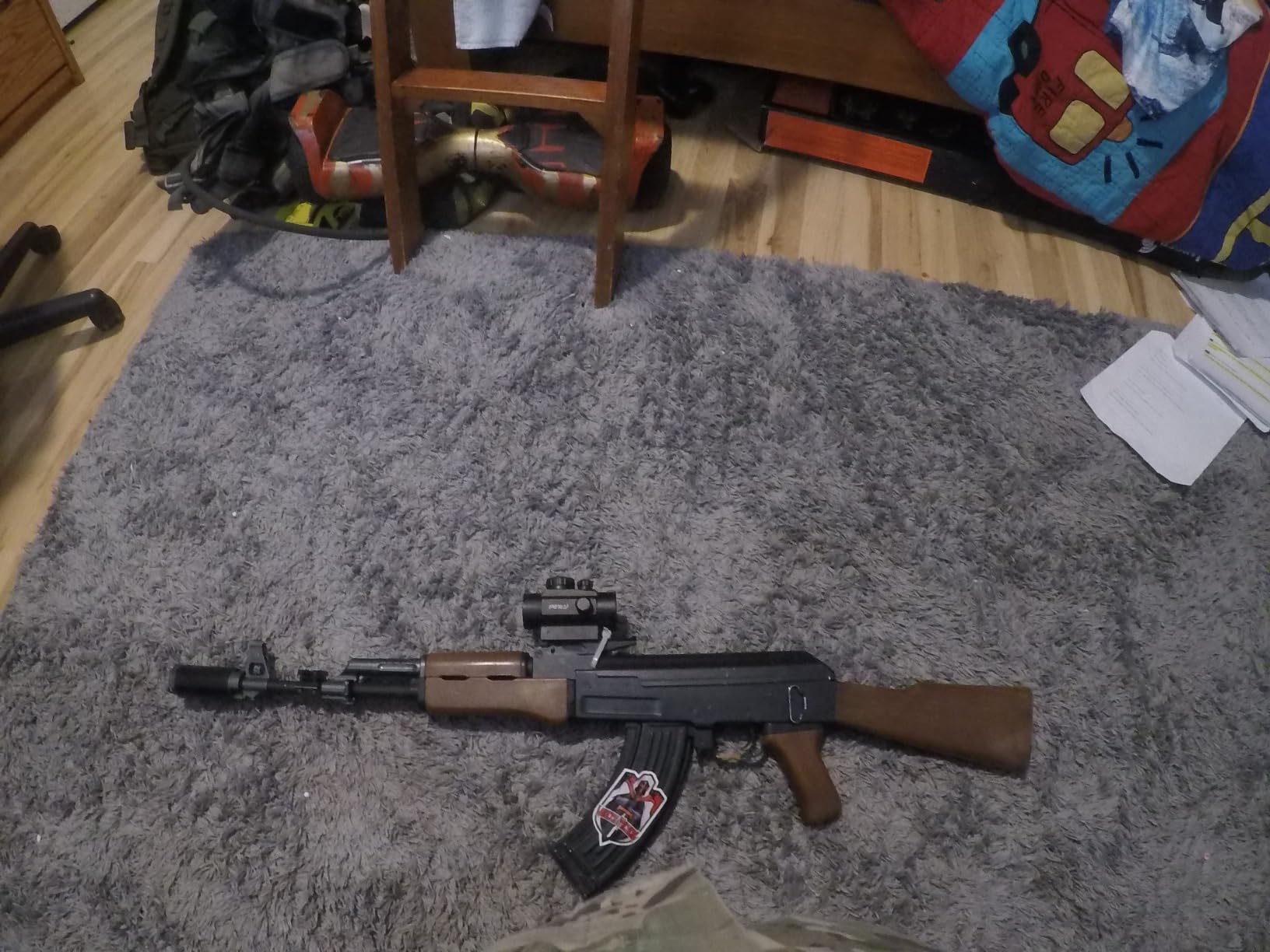 Lancer Tactical Gen 2 Airsoft Steel AK-47 Airsoft AEG Rifle with Battery & Charger 370-390 FPS - Faux Wood customer photo 1