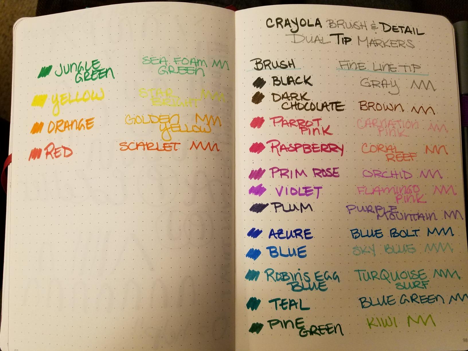 Crayola Brush & Detail Dual Tip Marker Set, 16 Markers, 32 Colors, Adult Coloring Markers, Gifts for Teens & Adults customer photo 2