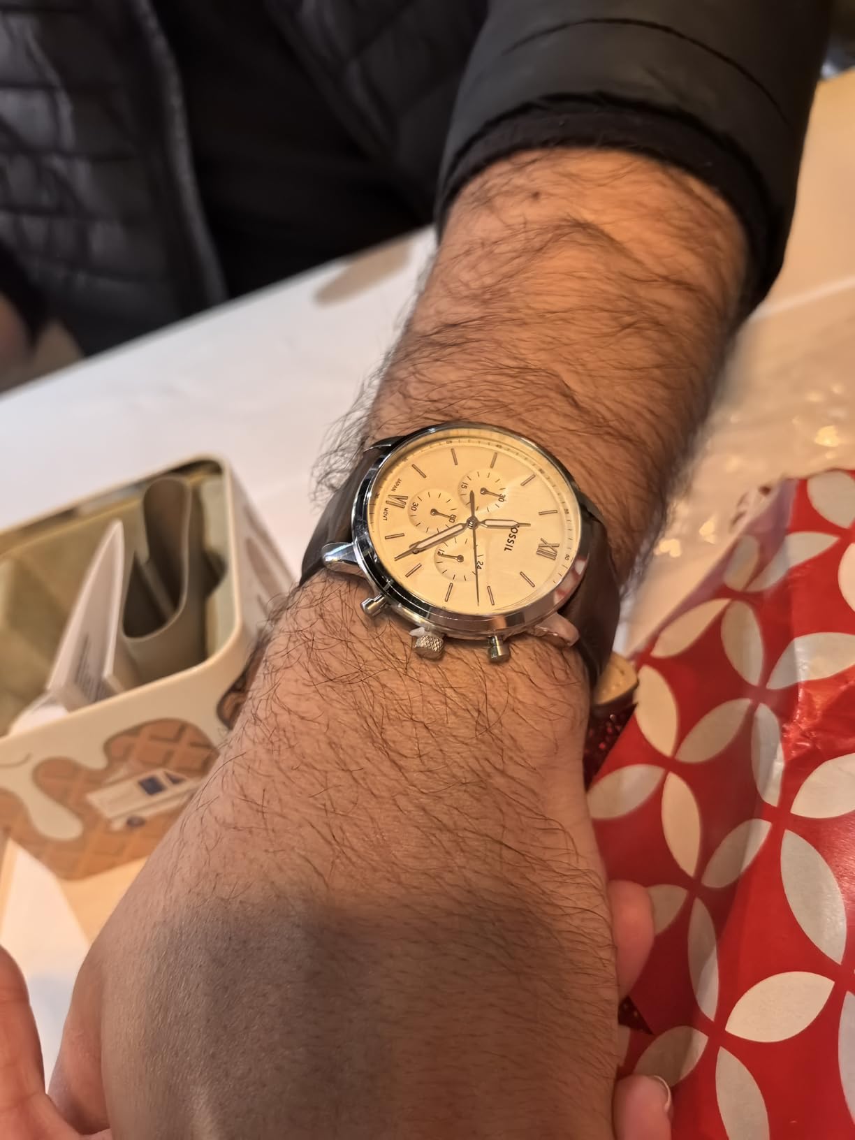 Fossil Men's Neutra Quartz Stainless Steel Chronograph Watch customer photo 2