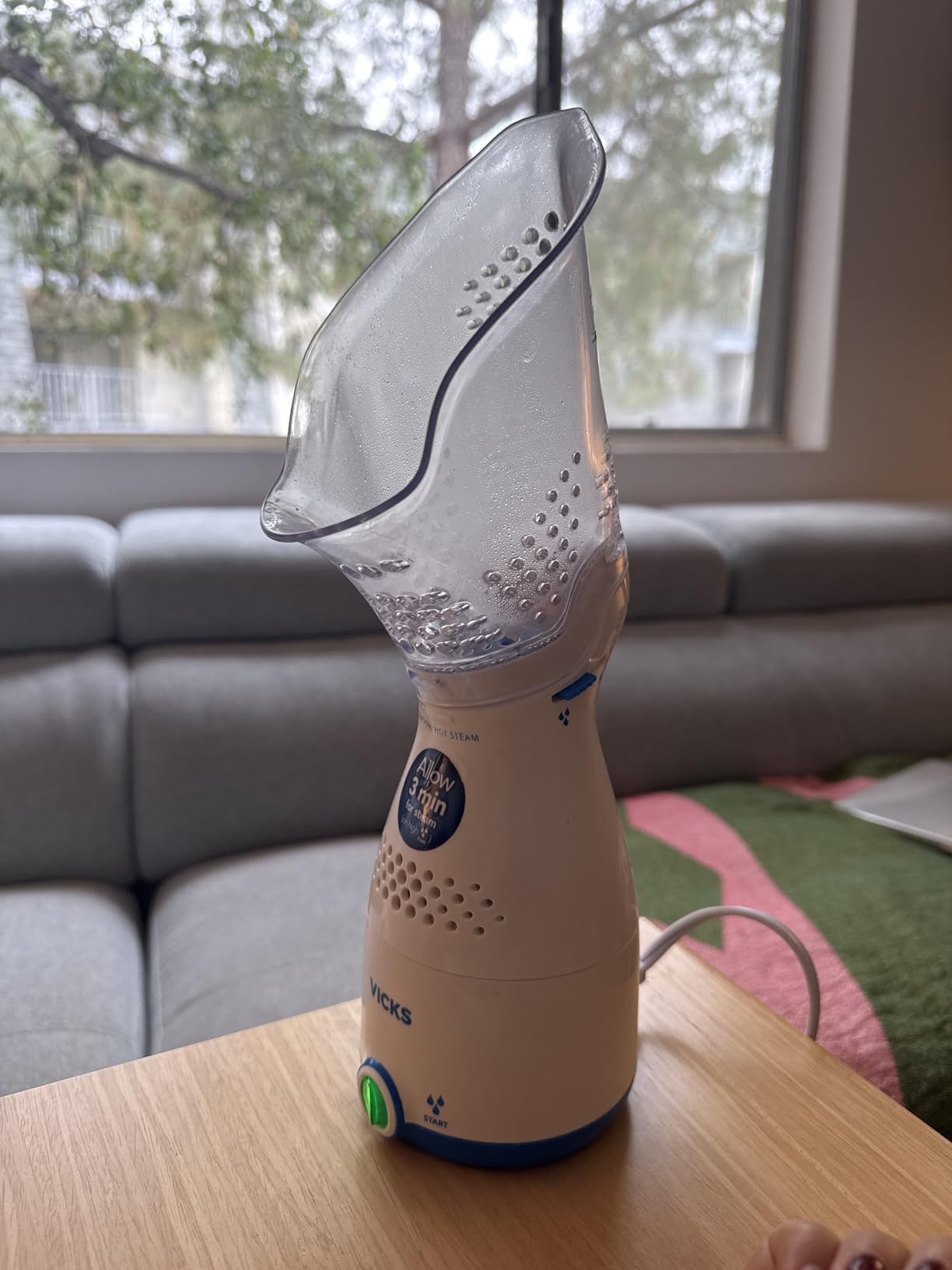 Vicks Sinus Inhaler, Plug-in Non-Medicated Steam Inhaler for Sinus Relief, Allergies, Congestion & Colds, Vocal Steamer, Soothes Nasal & Throat Passages, Works with VapoPads (1 Included) customer photo 1