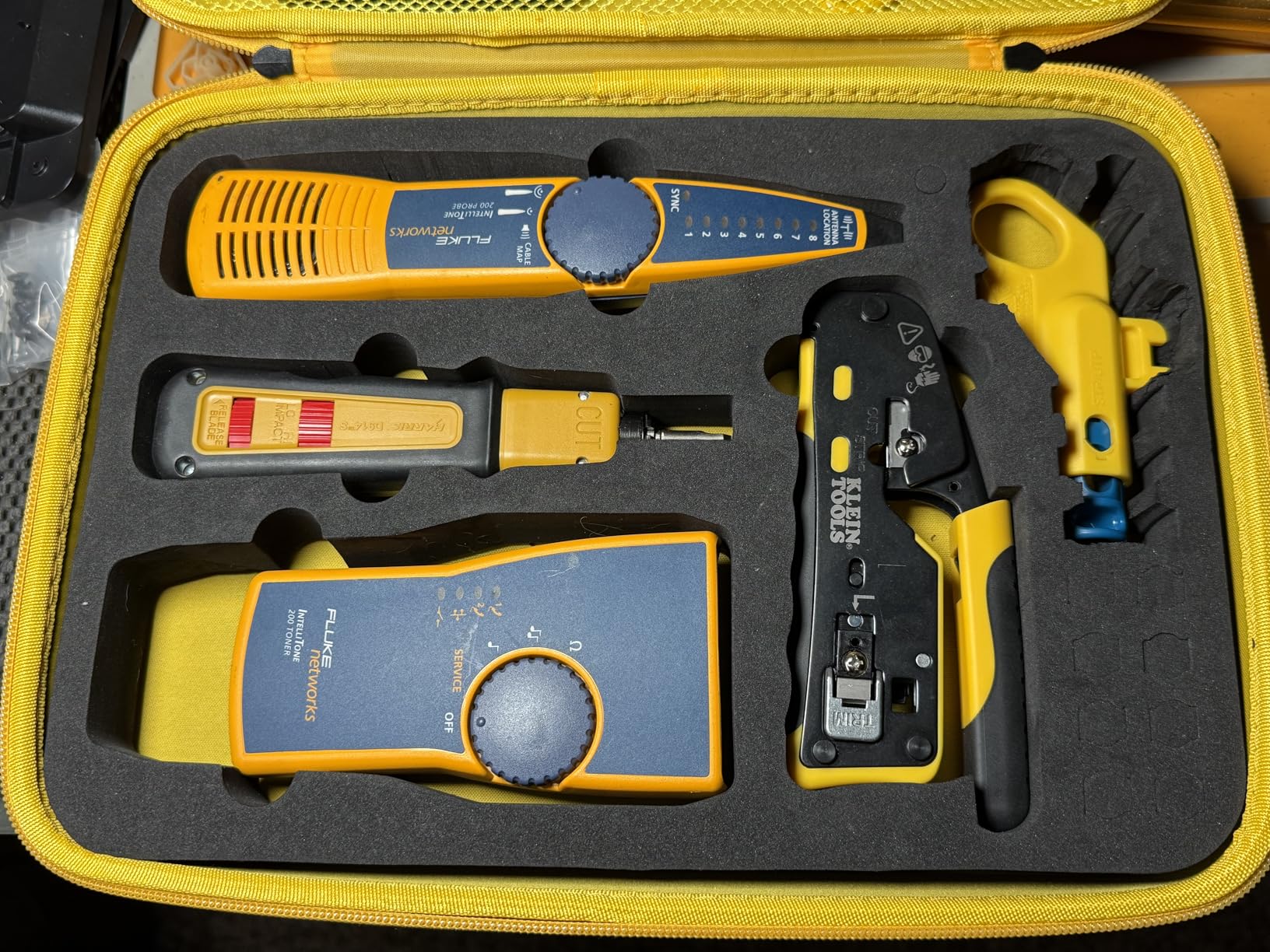 Klein Tools VDV226-110 Ratcheting Modular Data Cable Crimper / Wire Stripper / Wire Cutter for RJ11/RJ12 Standard, RJ45 Pass-Thru Connectors customer photo 1