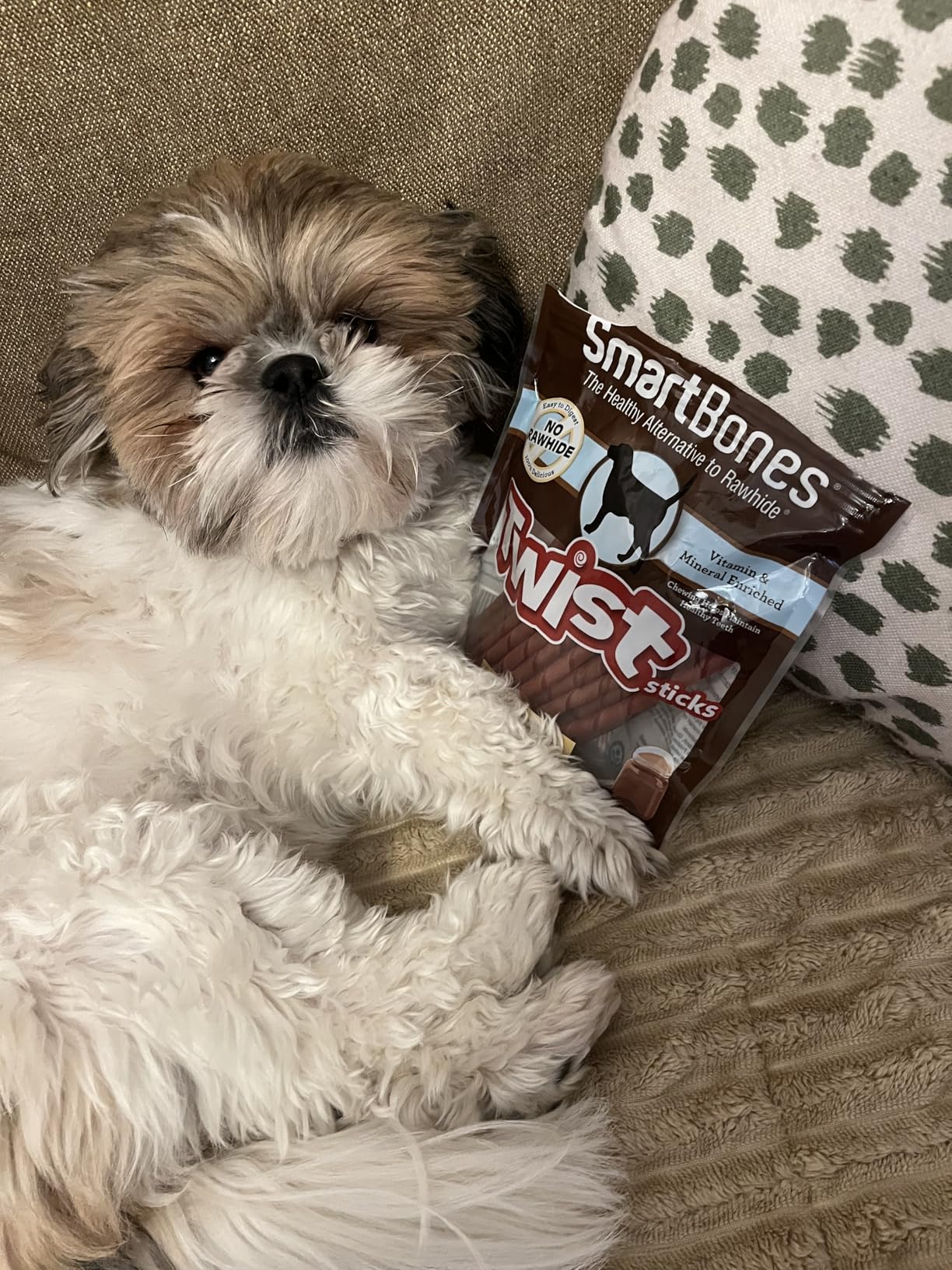 SmartBones Smart Twist Sticks With Peanut Butter, Rawhide-Free Chews For Dogs, 50 Count customer photo 2