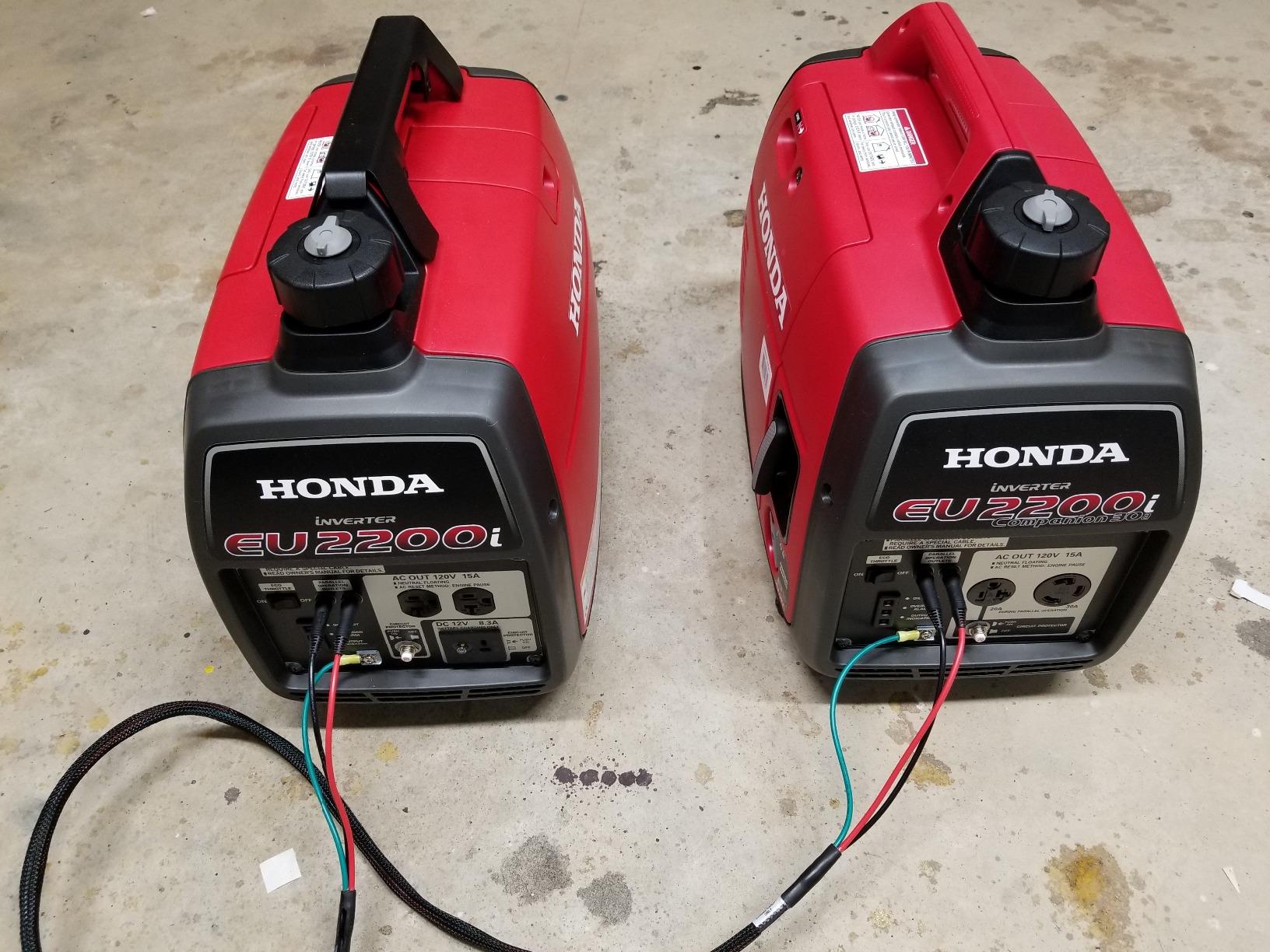 Honda EU2200i Companion 2200 Watt Inverter Generator, Super Quiet 120V Gas Powered Portable Generator for Camping or RV Backup Power Supply, Up to 8.1 Hour Run Time (EU2200ITAN1) customer photo 1