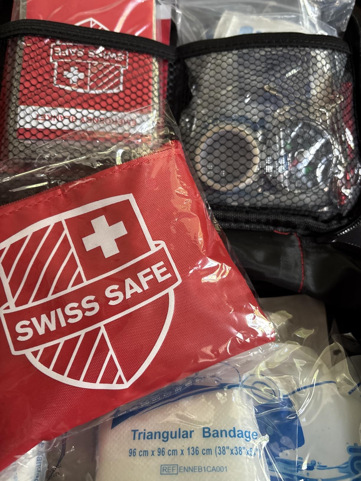 Swiss Safe 2-in-1 First Aid Kit for Car, Travel & Home, Businesses - Bonus Mini Kit for Medical Emergency Aid, Survival, Camping - FSA & HSA Eligible - 348 Pcs, Large Hardcase FAK customer photo 2