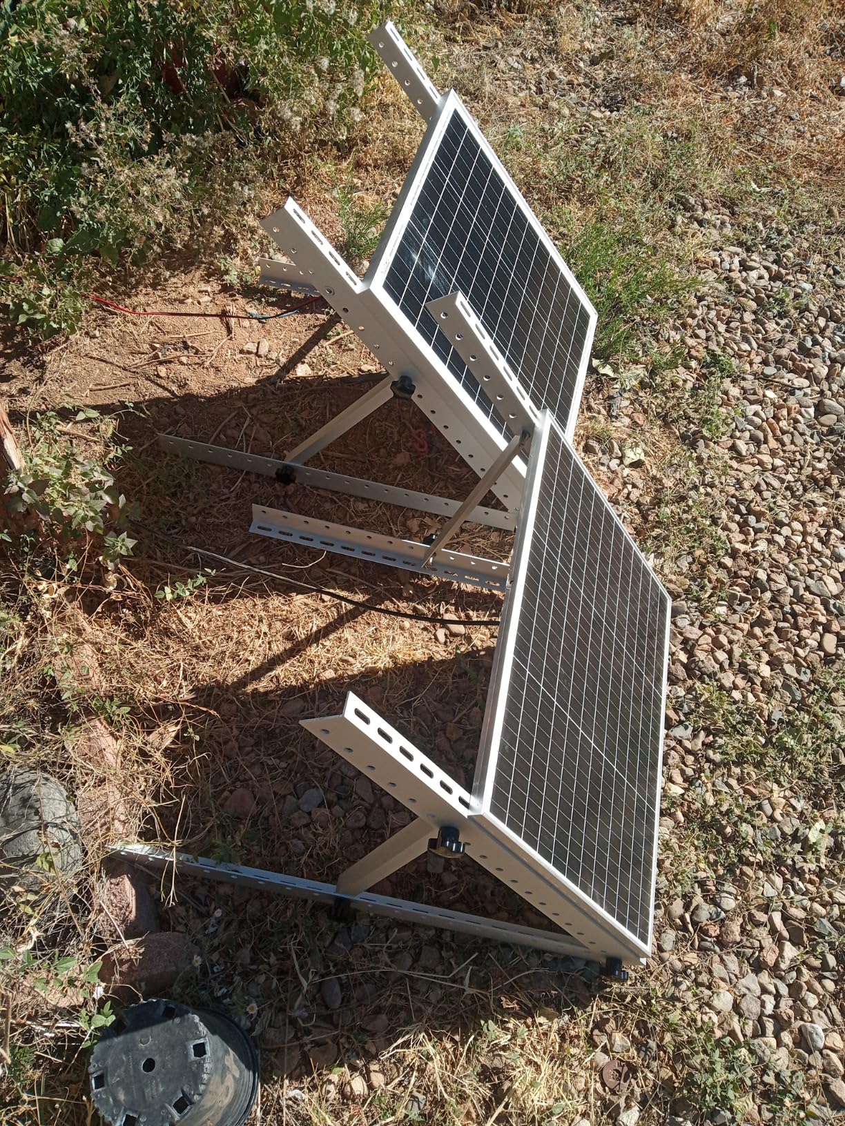 Renogy 28in Adjustable Solar Panel Mount Brackets, with Foldable Tilt Legs on Any Flat Surface for RV, Roof, Boat, Any Off-Grid Systems customer photo 2