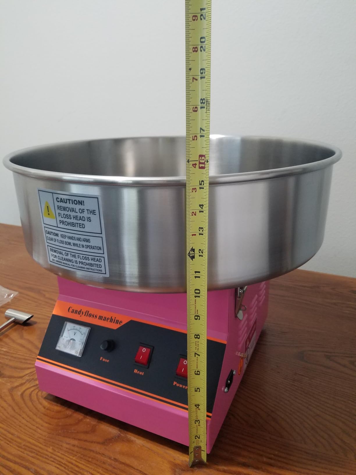 VIVO Blue 1030W Electric Cotton Candy Machine, Commercial Candy Floss Maker, 20 inch Stainless Steel Bowl with Sugar Scoop, Easy Home Use, CANDY-V001B customer photo 2