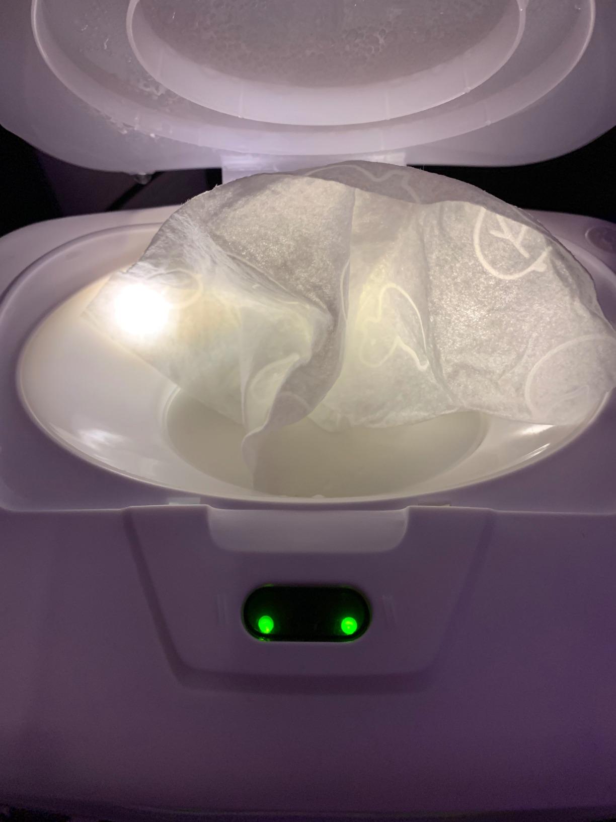 GOGO Pure Wet Wipe Warmer | Dispenser for Baby, Make Up, Adult Care - Auto Off Lights for Nighttime Changes, Dual Heat for Comfort, Top Heating, Moisture Lock Silicone and Large Capacity customer photo 1