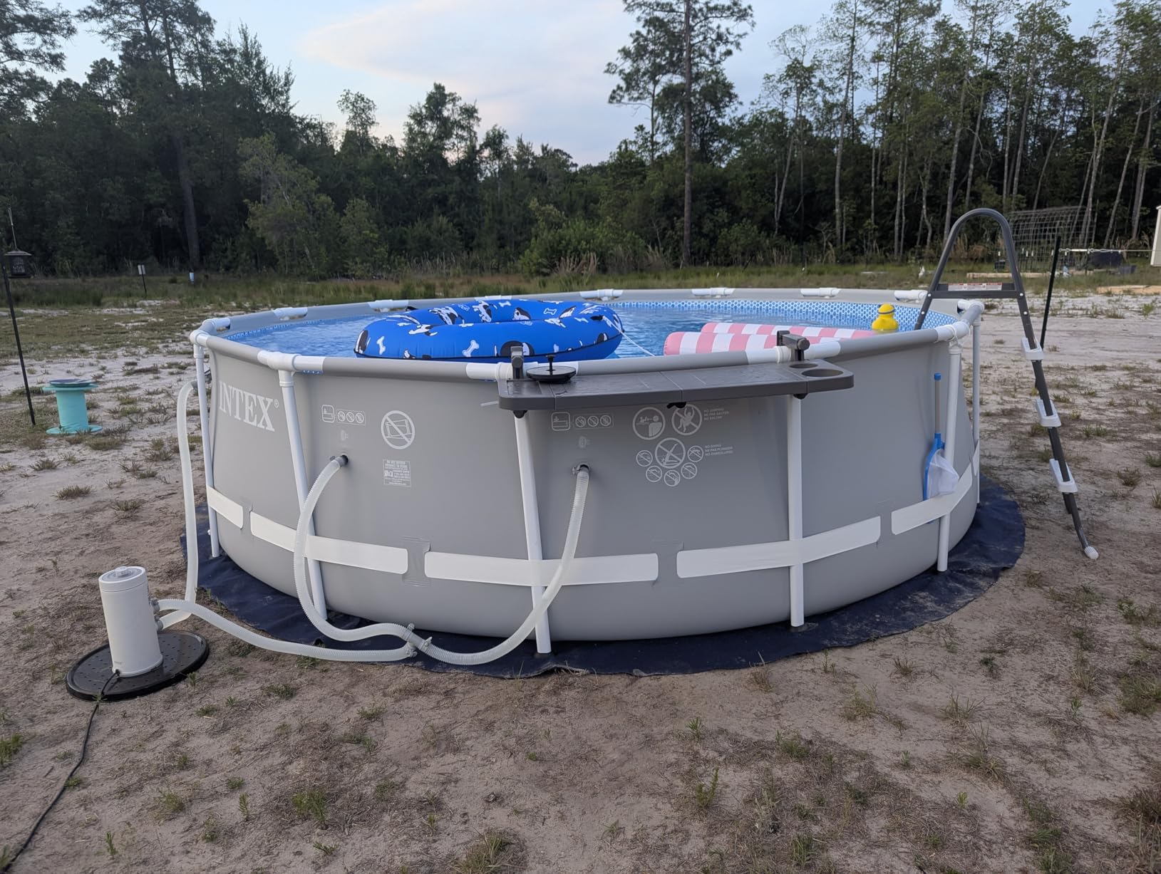 Intex Prism Frame 14ft x 42in Round Above Ground Swimming Pool Set w/Pump customer photo 1