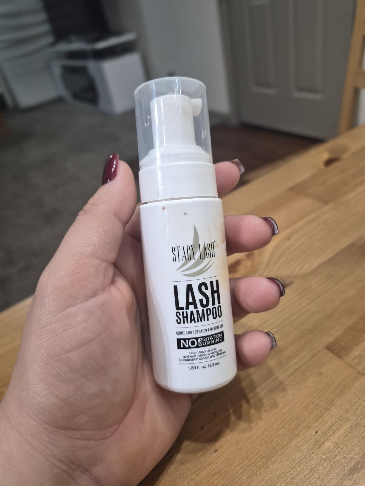 STACY LASH Eyelash Extension Shampoo + Brush / 1.69 fl.oz / 50ml / Korean Makeup Remover/Eyelid Foaming Cleanser/Wash for Extensions & Natural Lashes/Supplies for Professional & Home Use customer photo 1