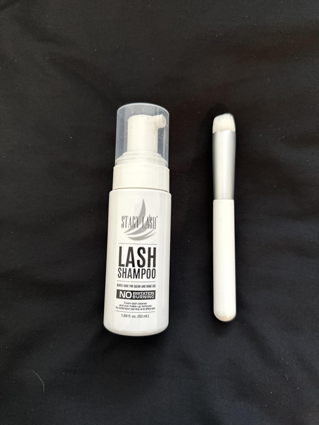 STACY LASH Eyelash Extension Shampoo + Brush / 1.69 fl.oz / 50ml / Korean Makeup Remover/Eyelid Foaming Cleanser/Wash for Extensions & Natural Lashes/Supplies for Professional & Home Use customer photo 2