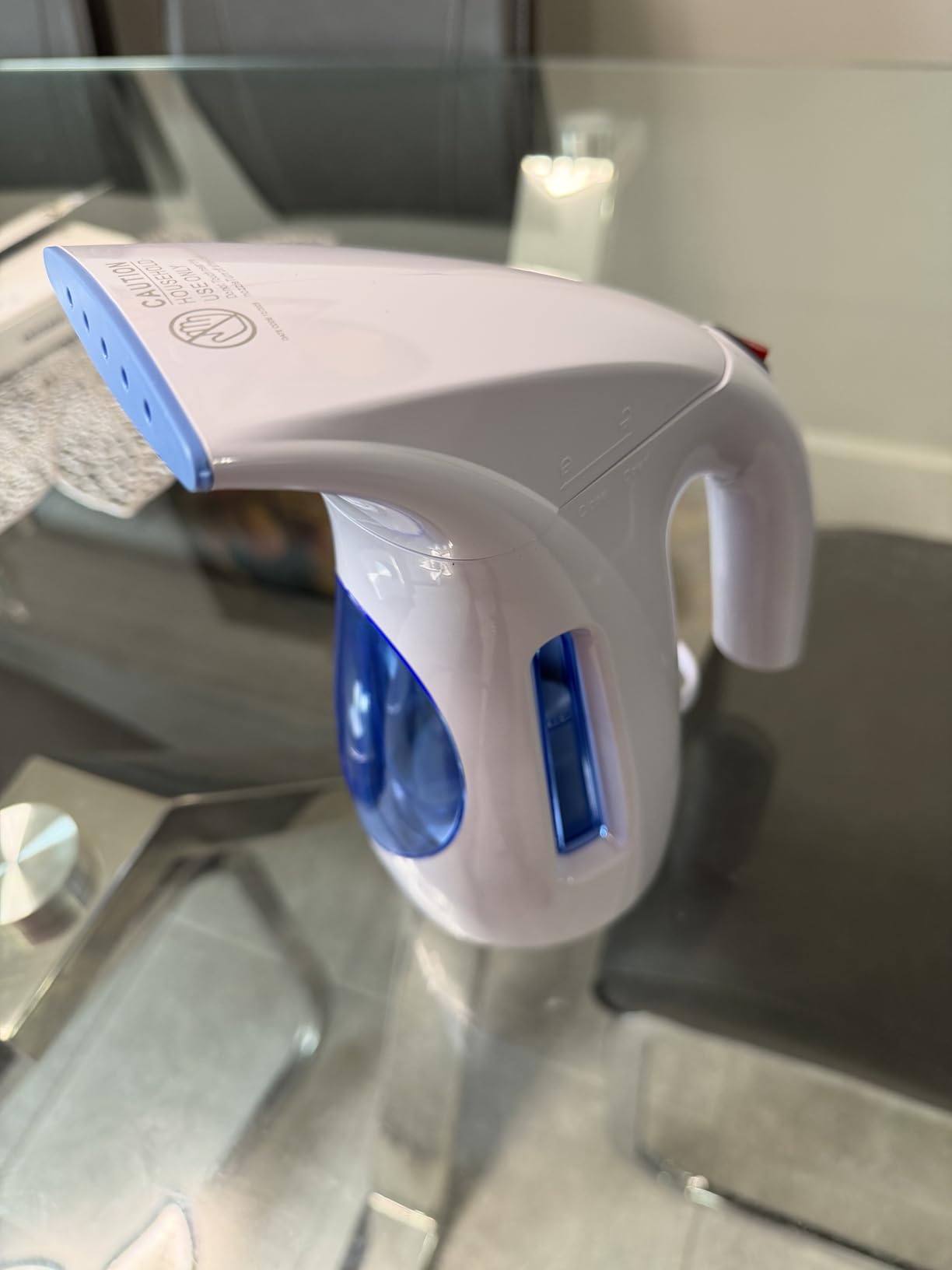 HiLIFE Steamer for Clothes, Portable Handheld Clothing Steamer, 240ml Big Capacity, 700W, Strong Power, Fabric Quick Wrinkle Remover with Brush for Home, Office(ONLY 120V) -Blue customer photo 2