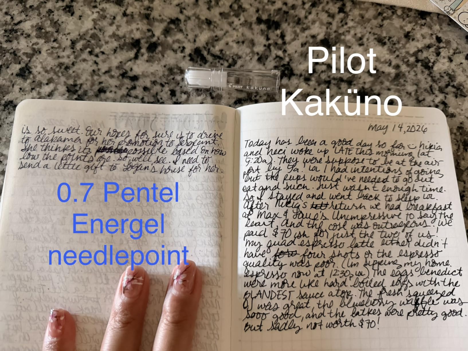 Pilot Kakuno Fountain Pen, Clear Barrel, Medium Nib, 0.5mm, Pilot Kakuno Fountain Pen Extra Fine customer photo 2